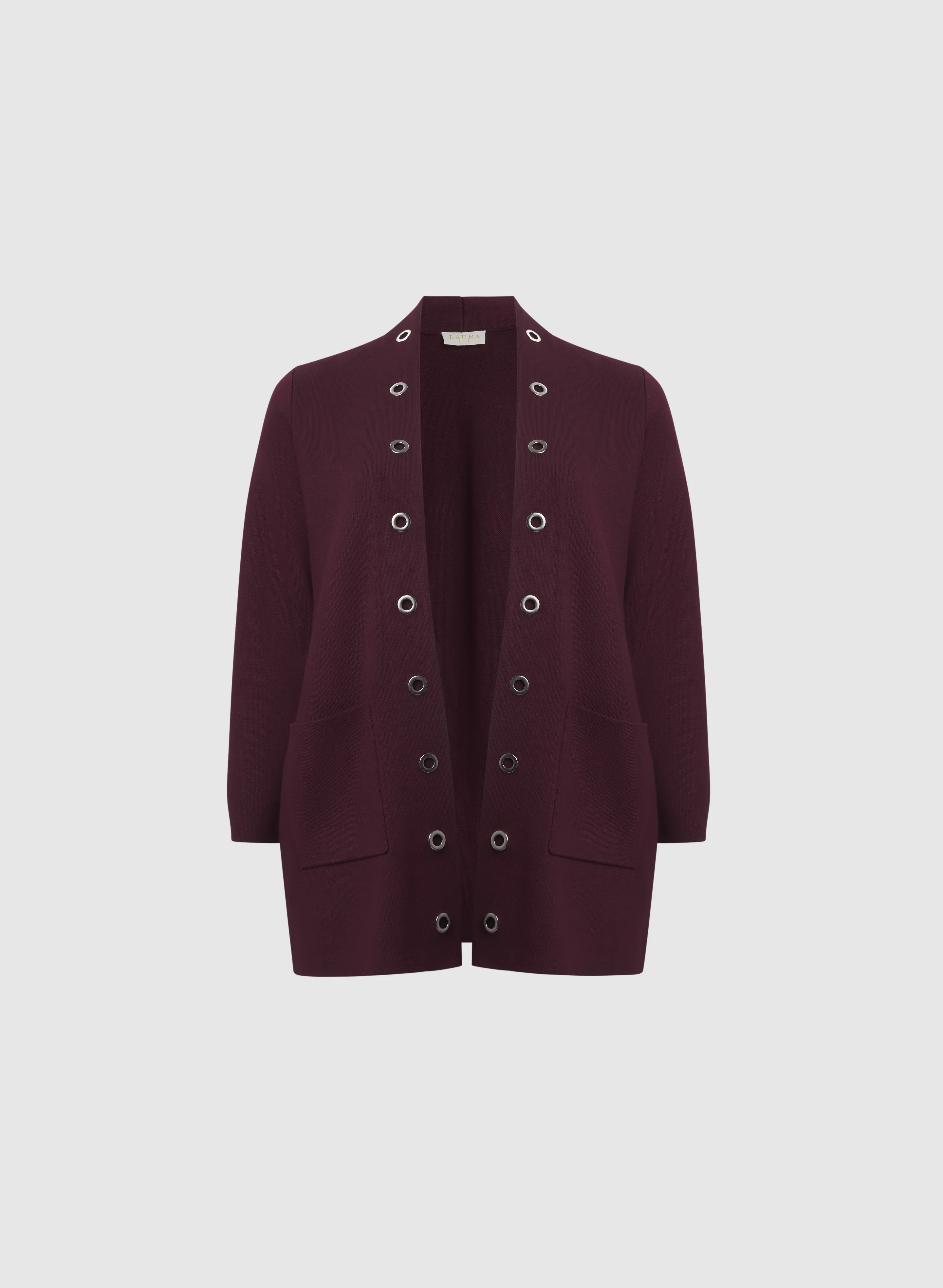 Grommet Detail Cardigan - Image 6