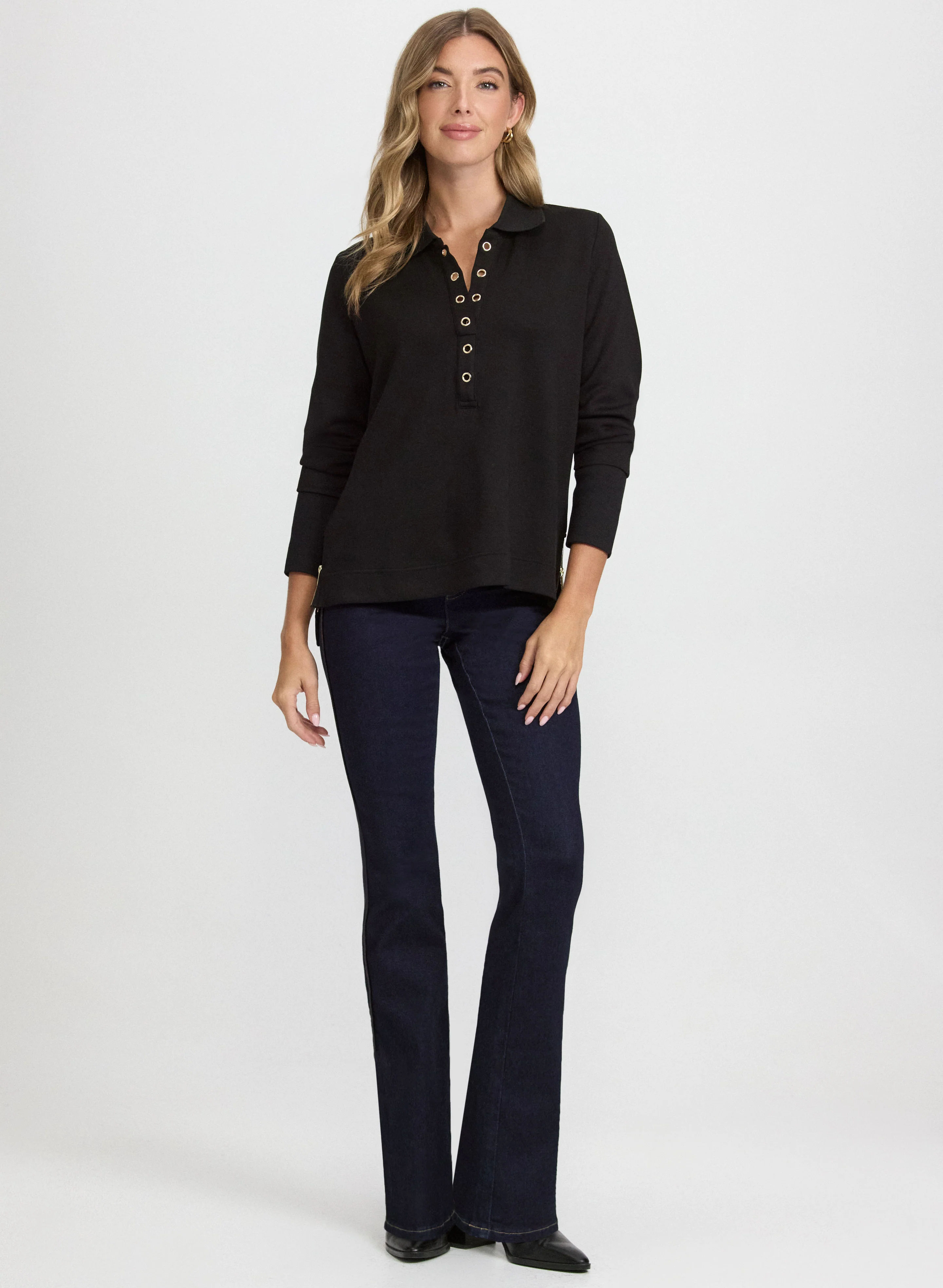 Grommet Placket Top - Image 3