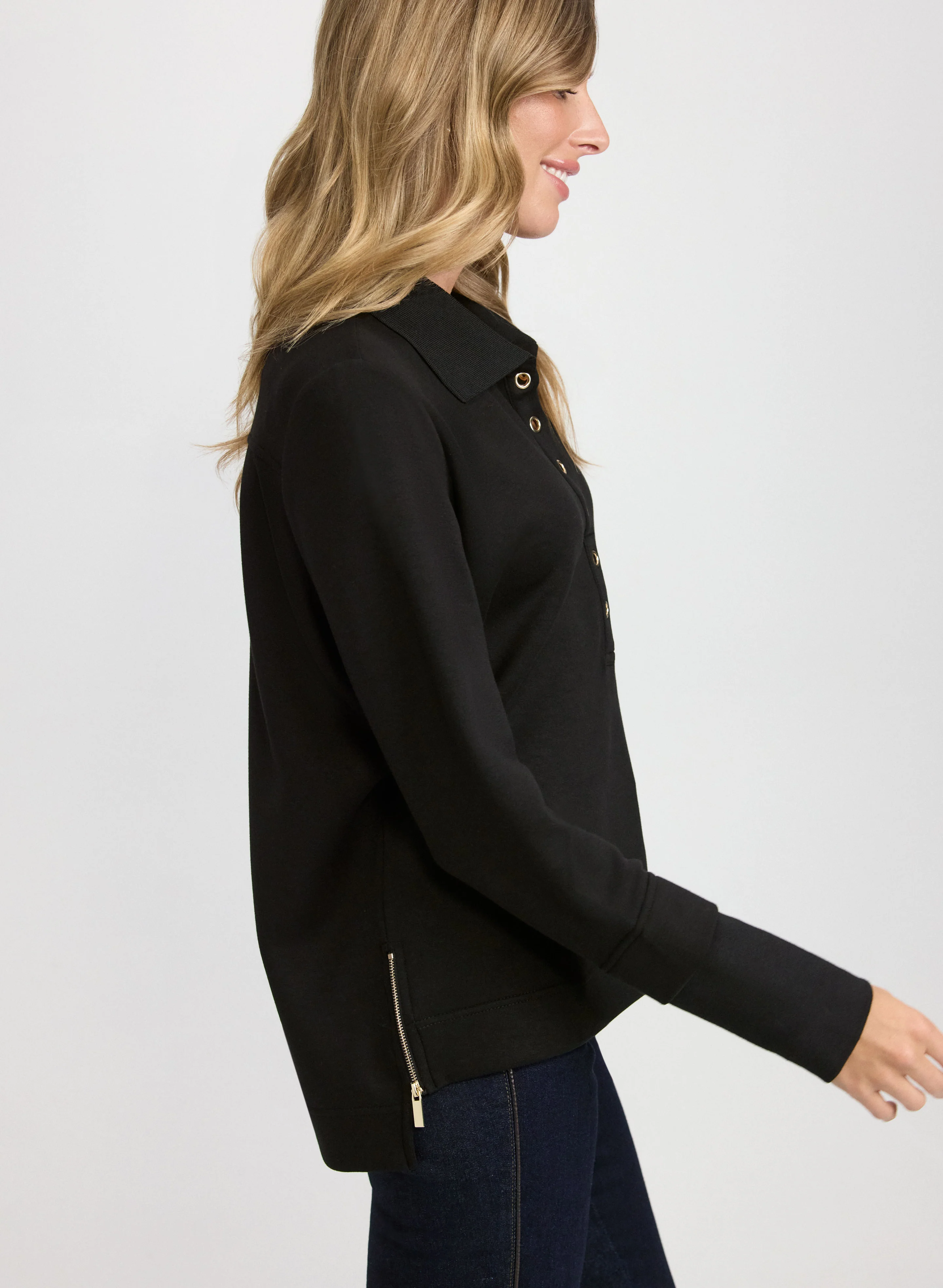 Grommet Placket Top - Image 5