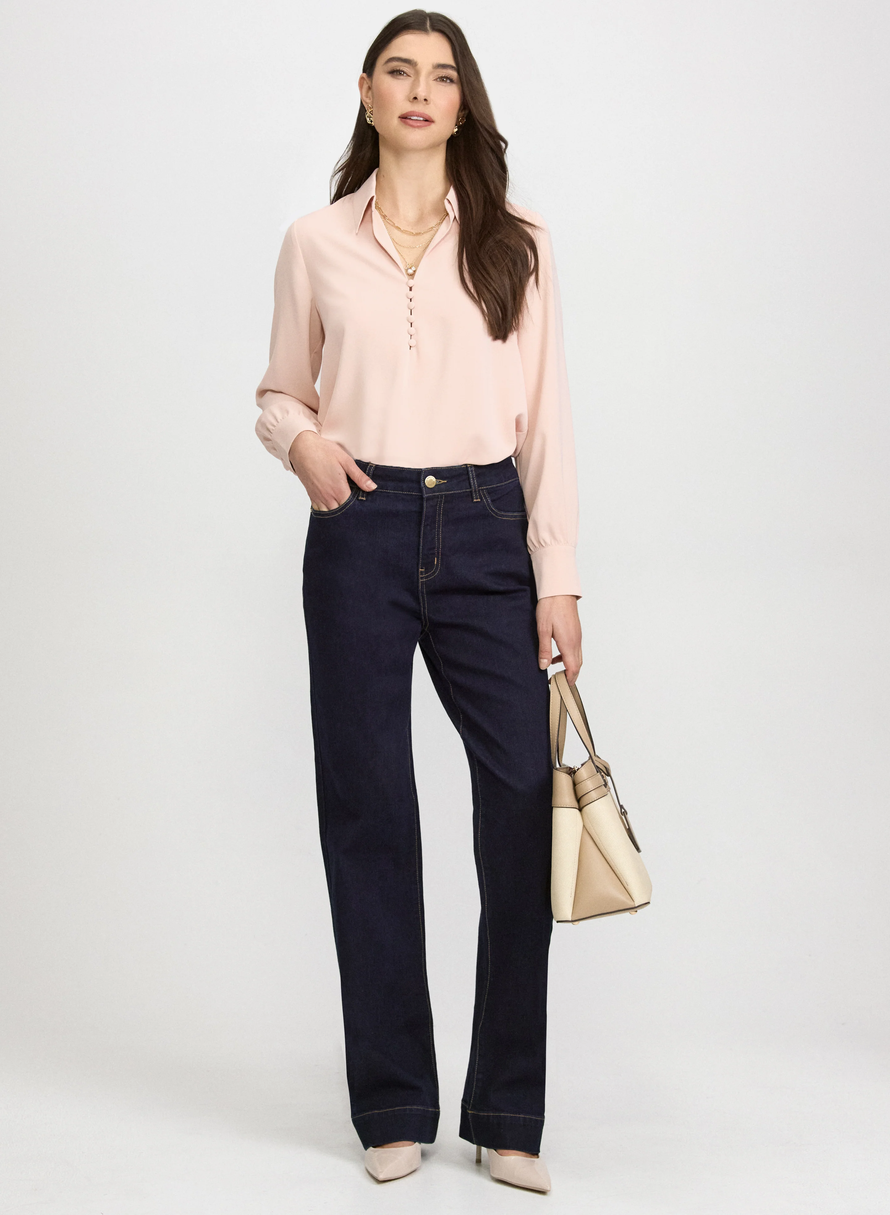 Half-Button Blouse - Image 3