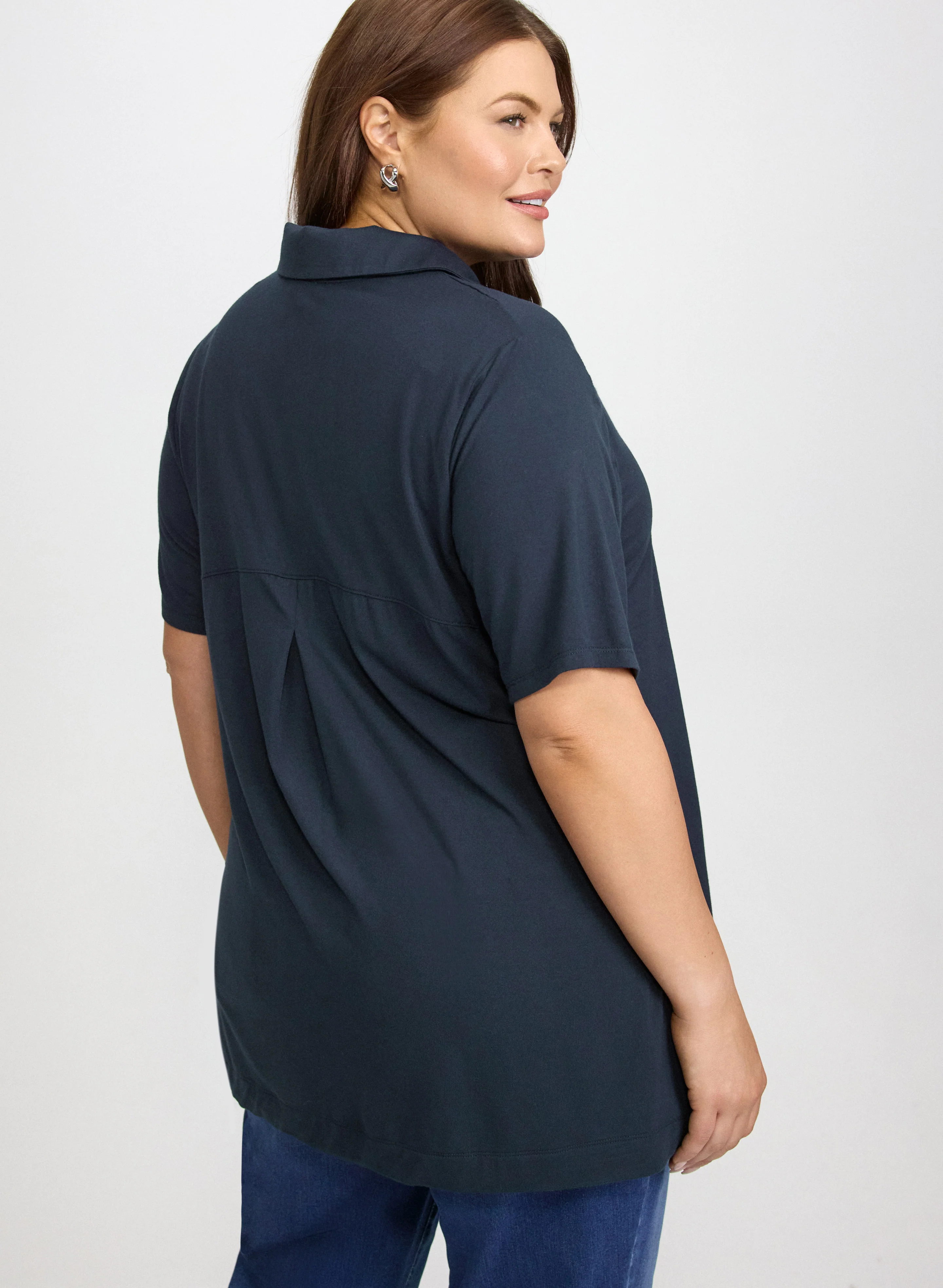 Half-Zip Polo Top - Image 4