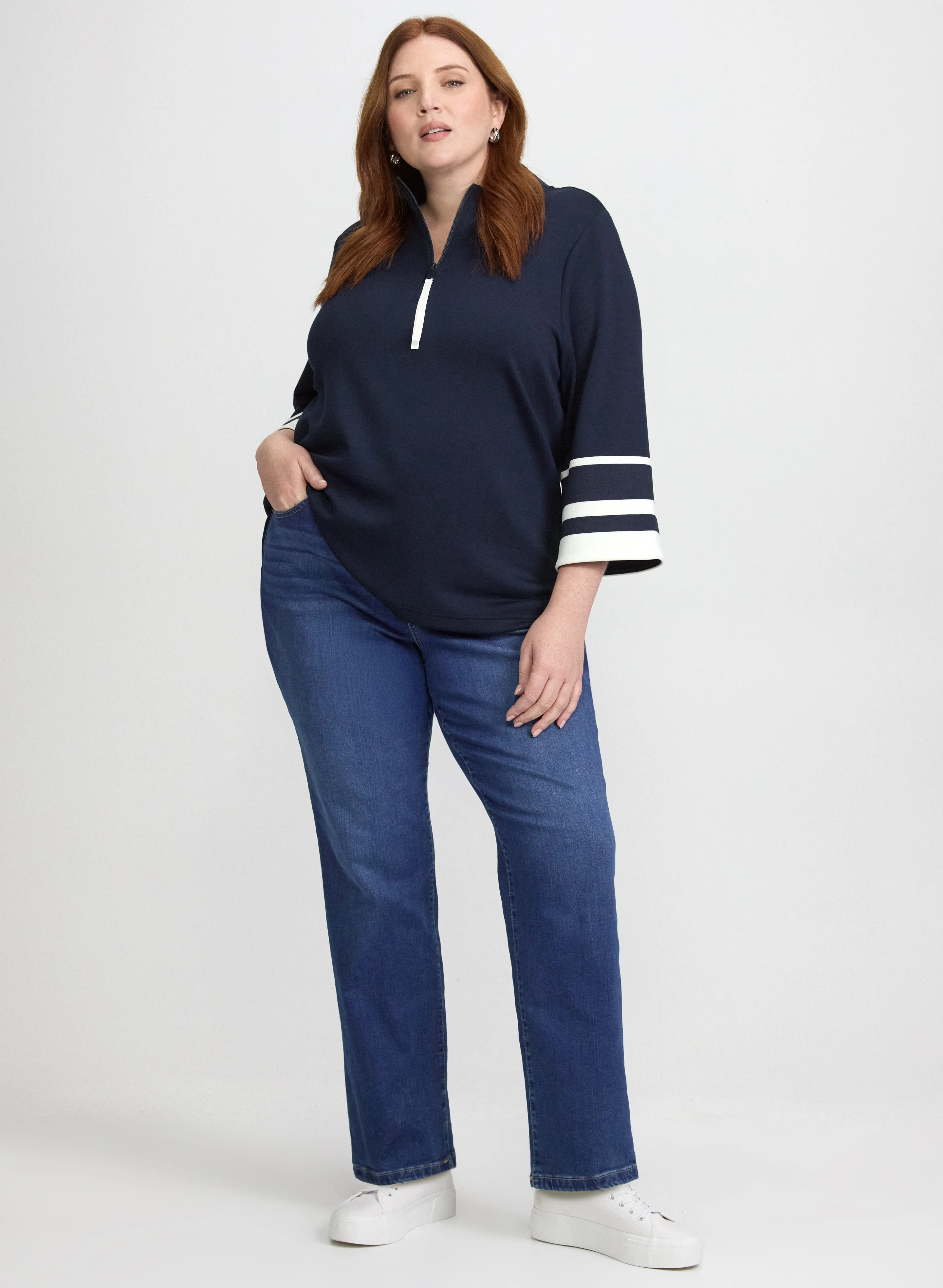 Half-Zip Scuba Top - Image 8