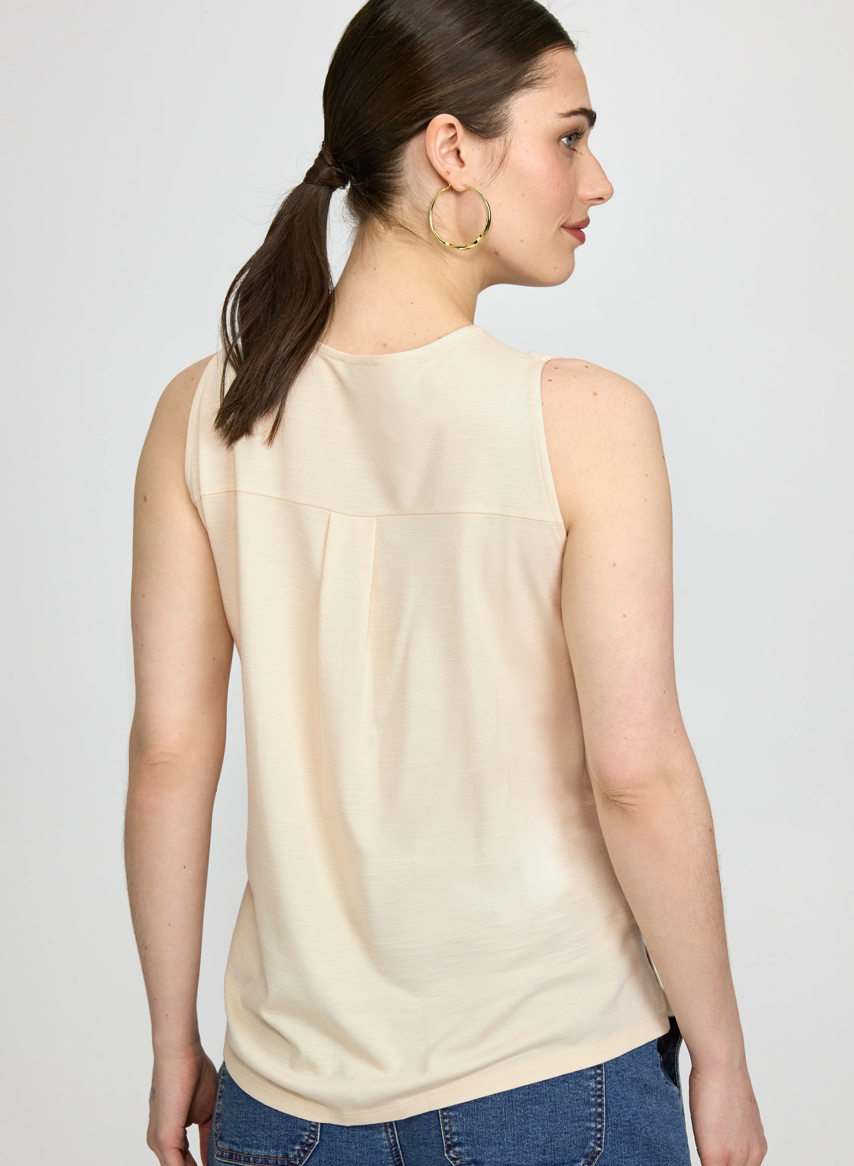 Half-Zip Slub Cami - Image 2