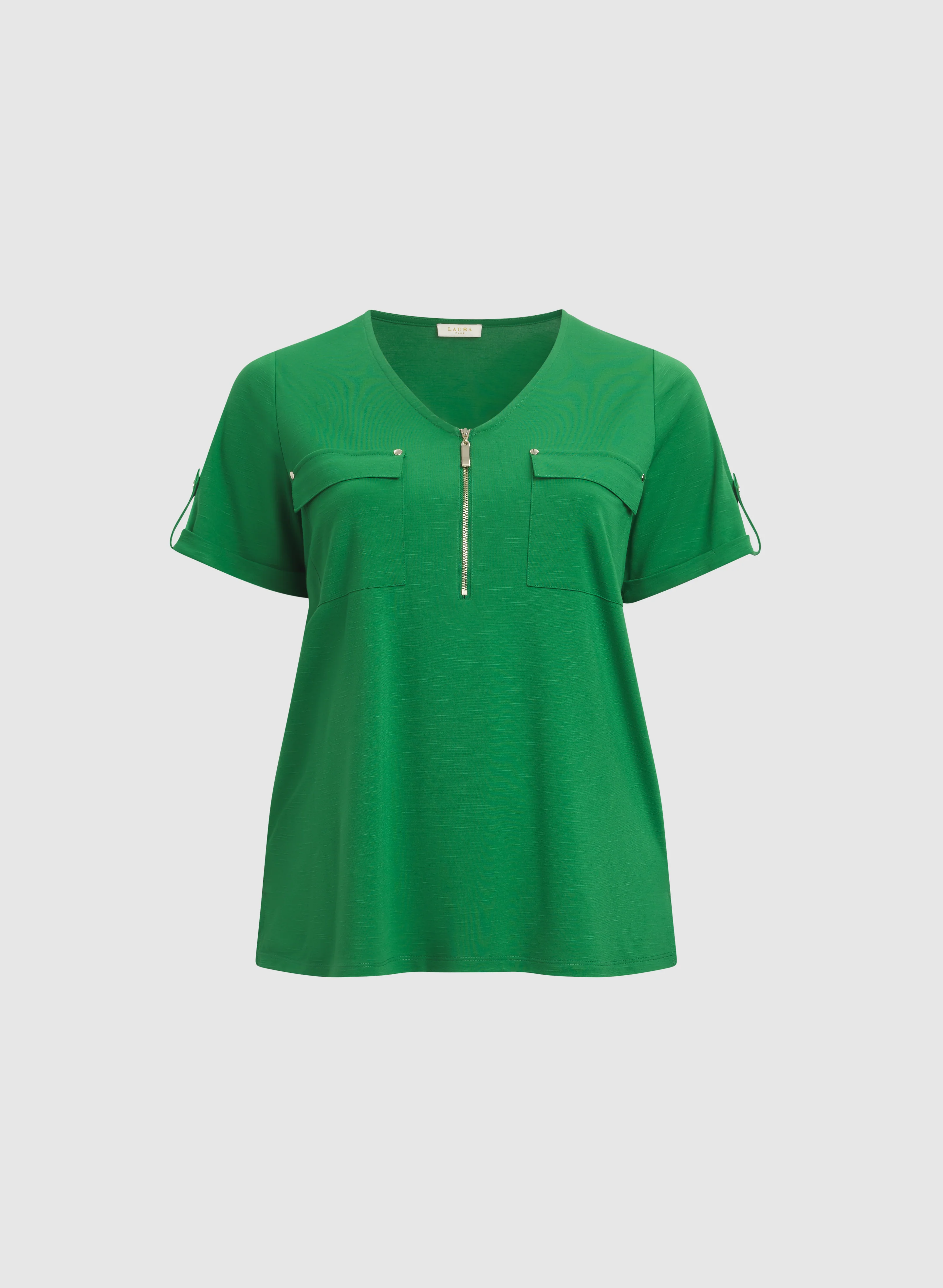 Half-Zip Slub T-Shirt - Image 5