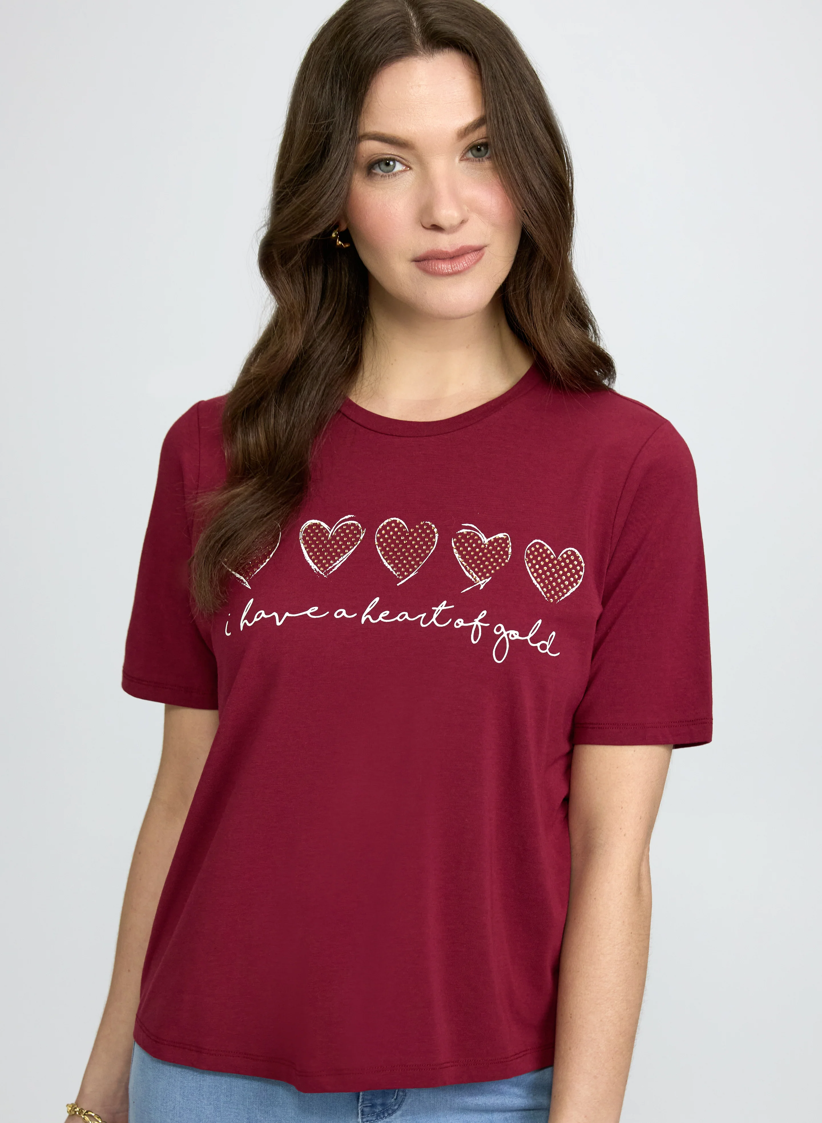 Heart Modal-Blend T-Shirt - Image 6
