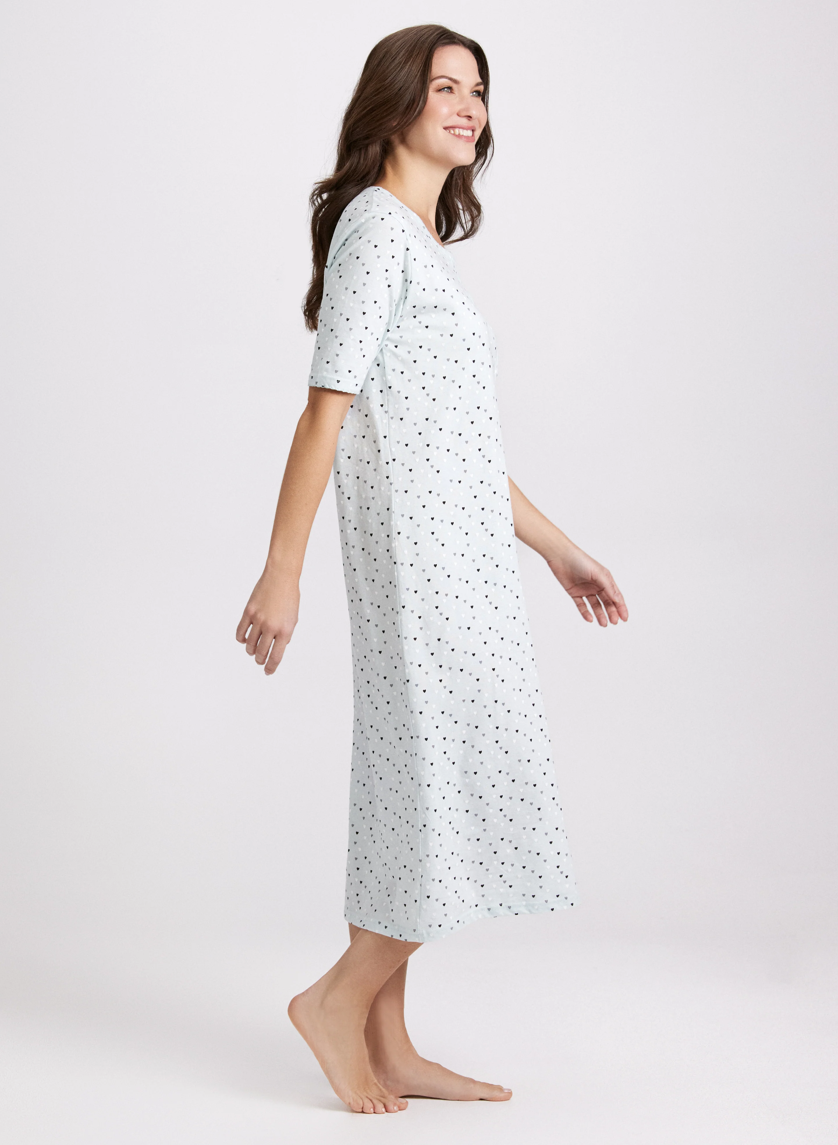 Heart Print Nightgown - Image 3