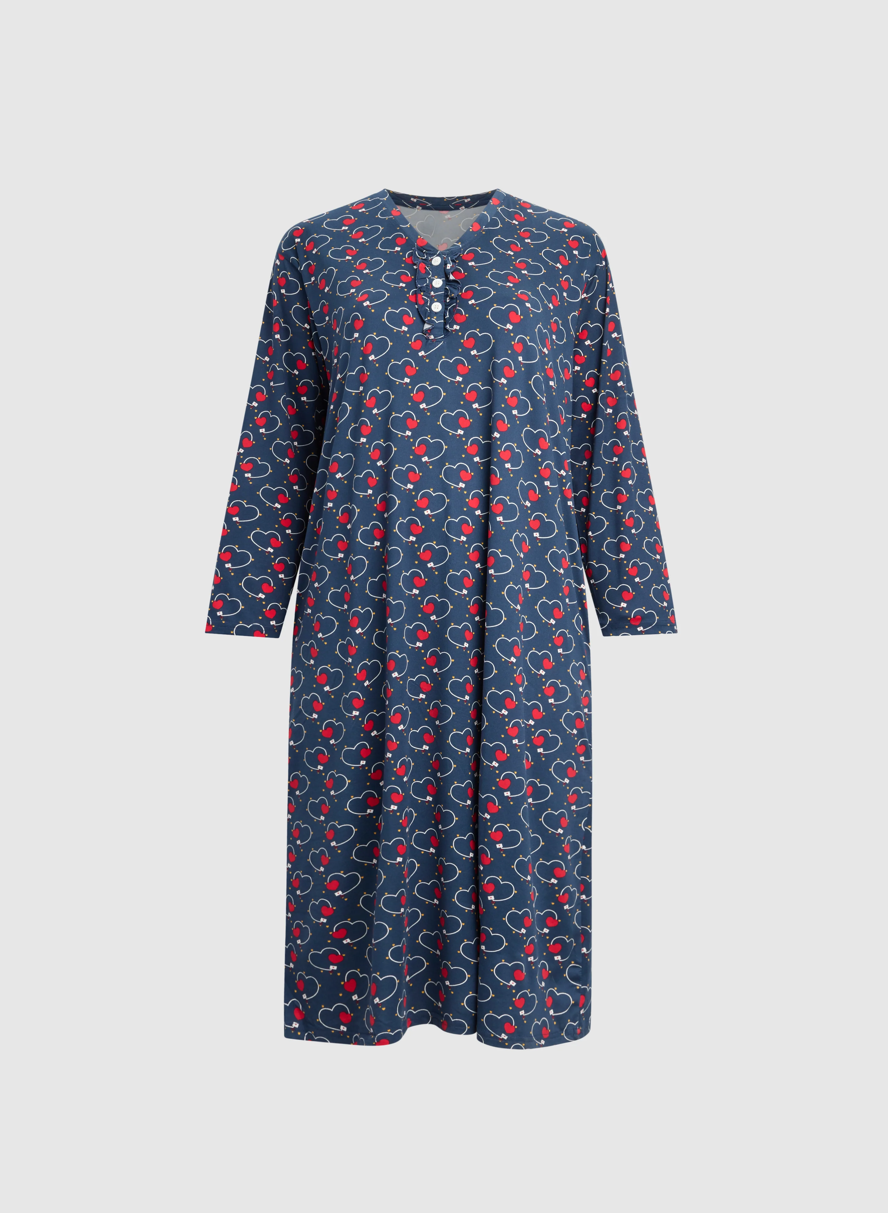 Heart Print Nightgown - Image 6