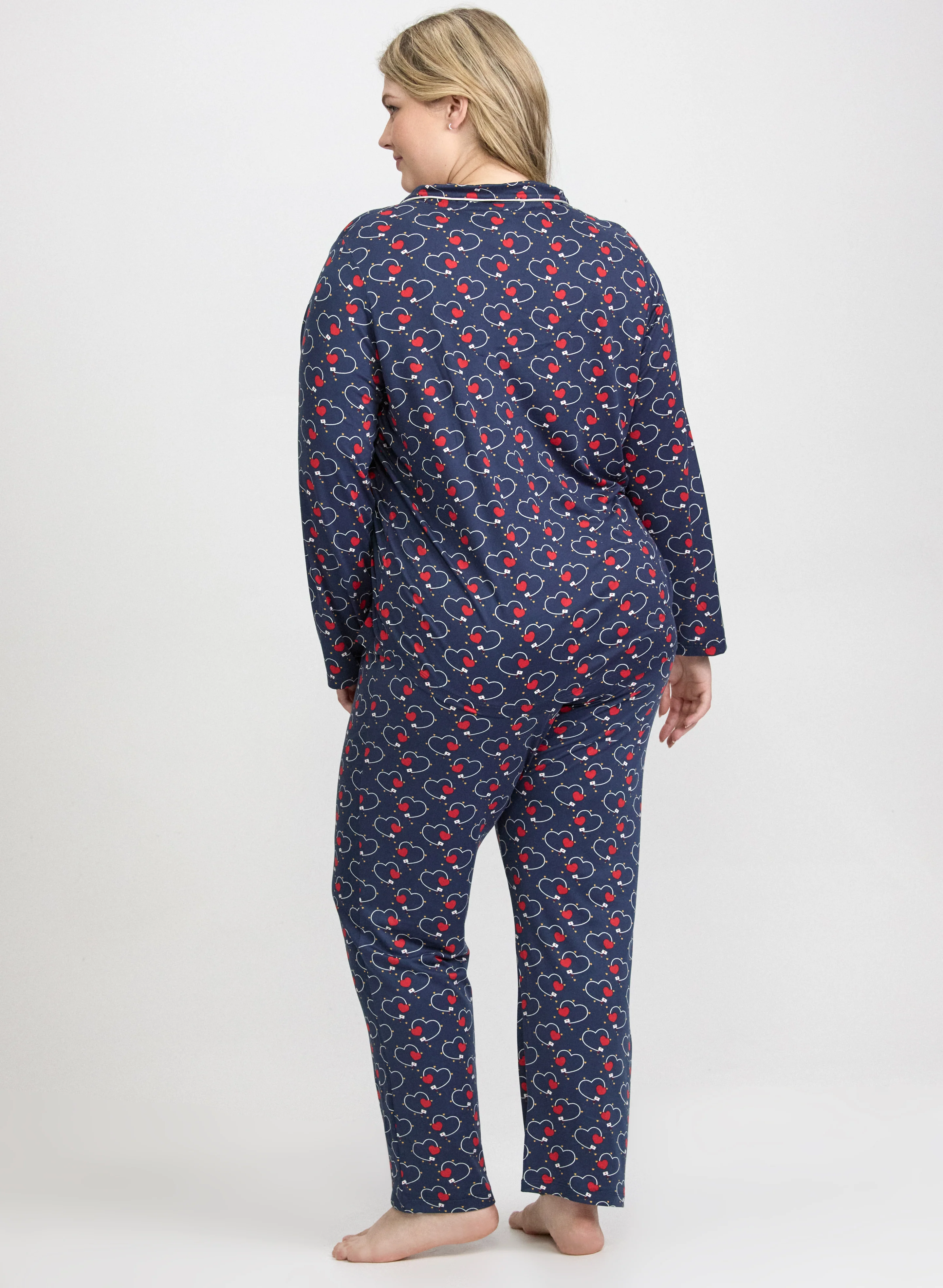 Heart Print Pyjama Set - Image 4