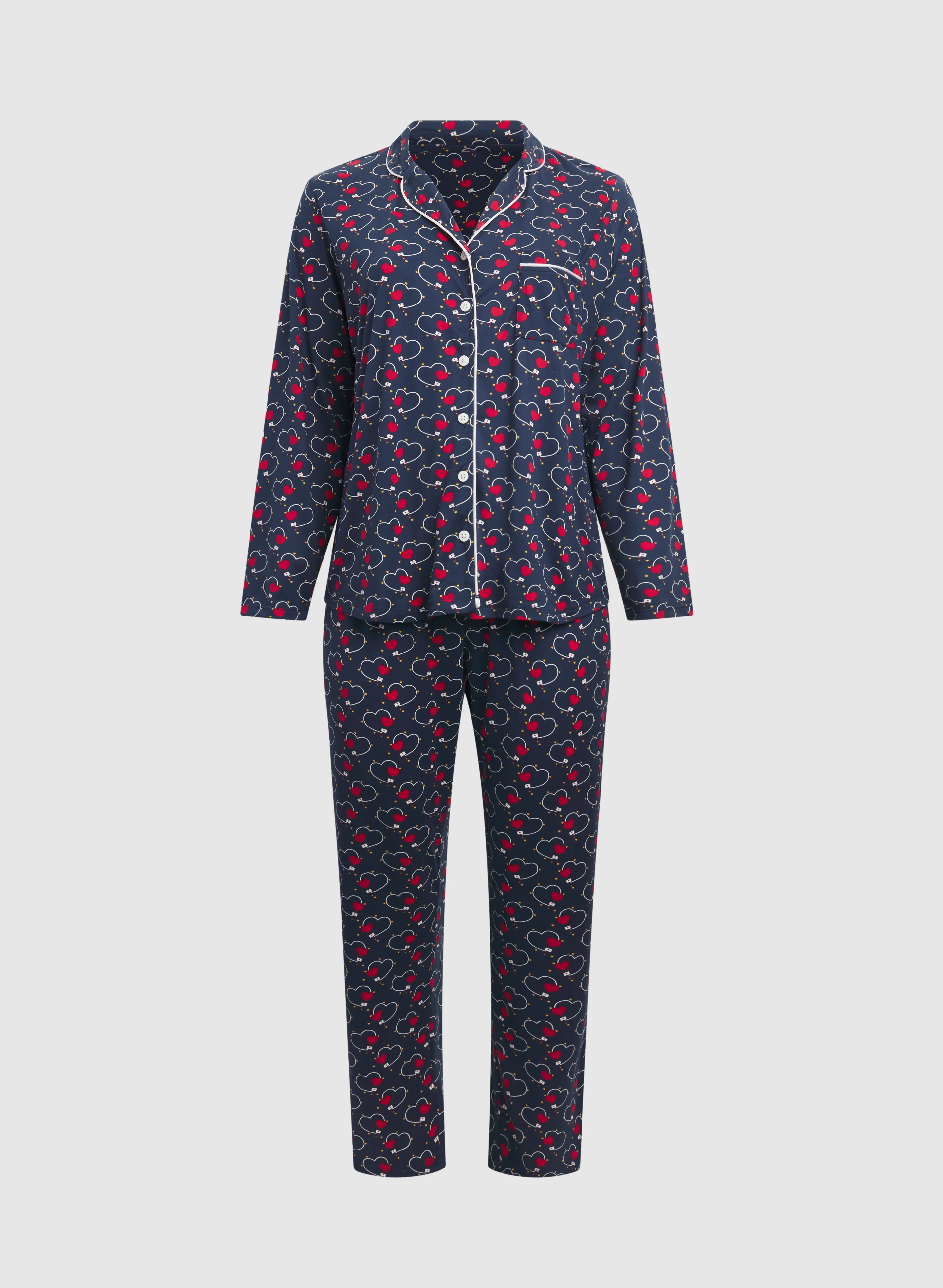 Heart Print Pyjama Set - Image 6