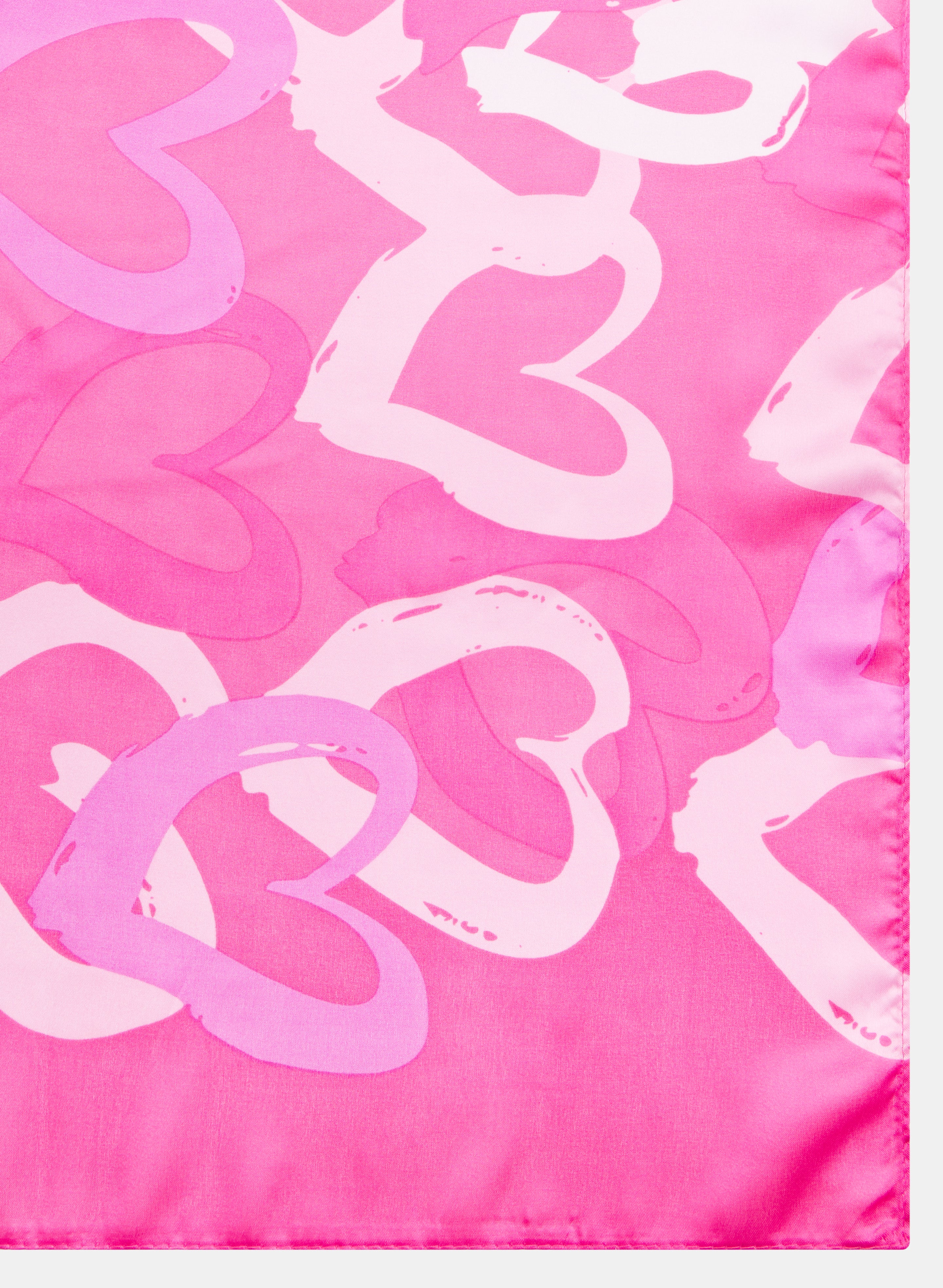 Heart Print Scarf - Image 3