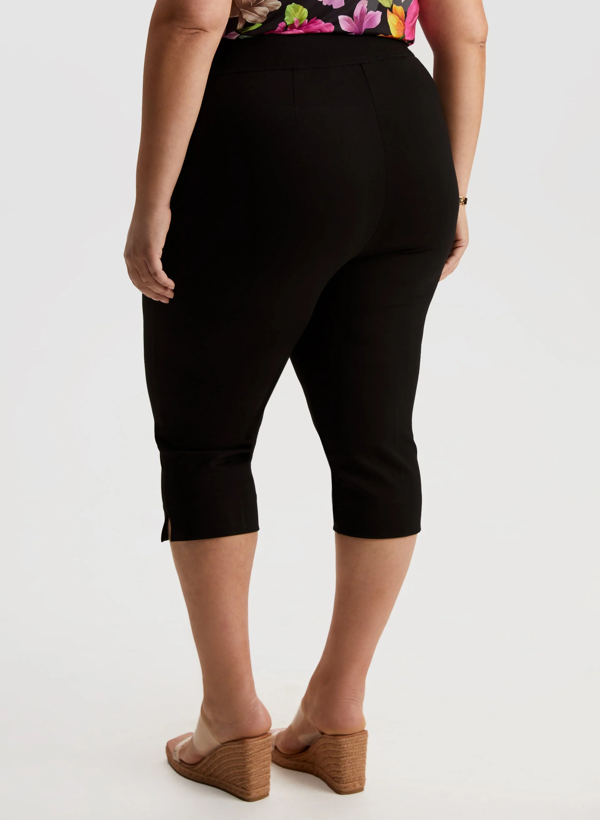 Hem Slit Capris - Image 2