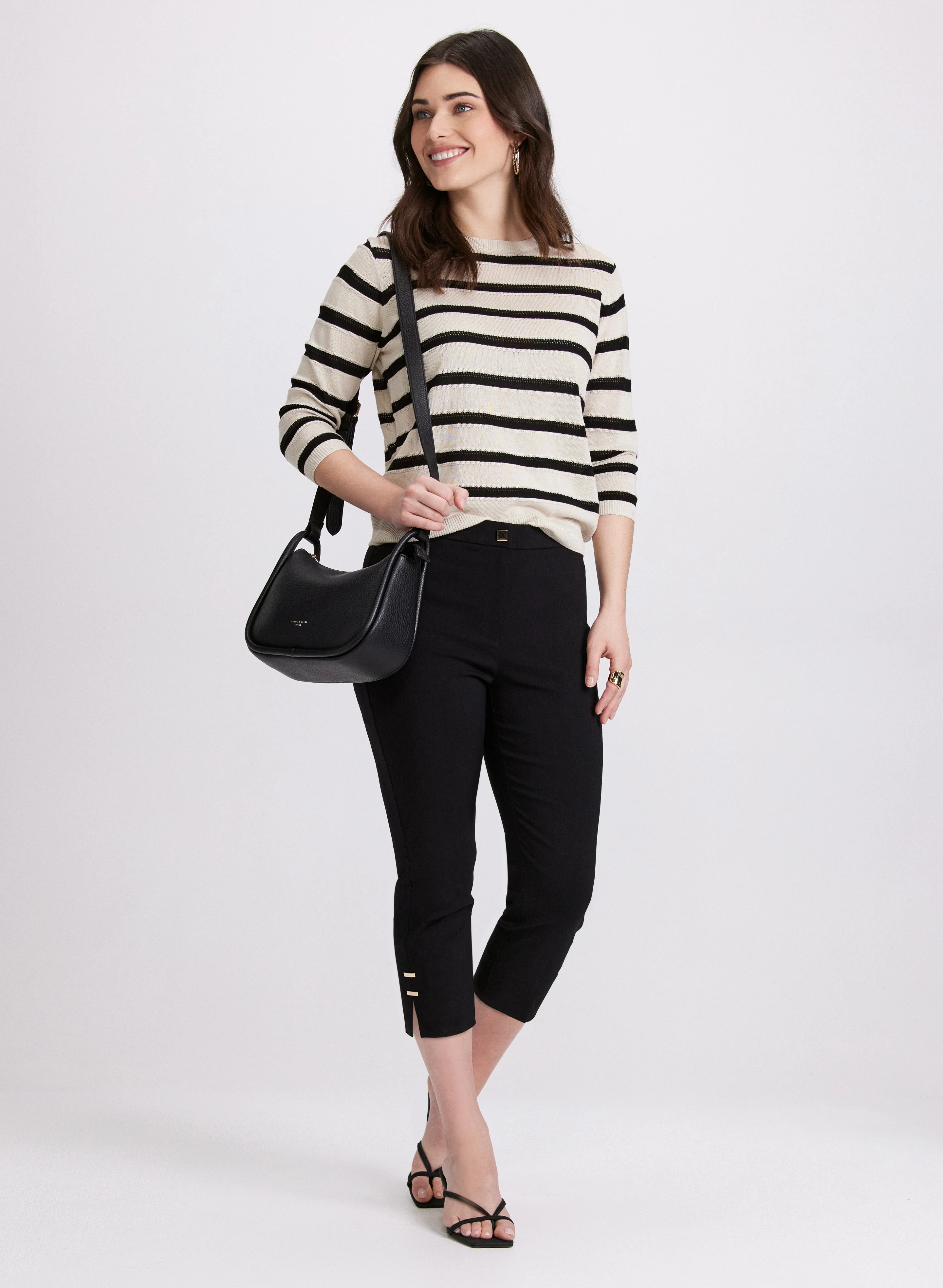 High-Rise Bengaline Capris - Image 3