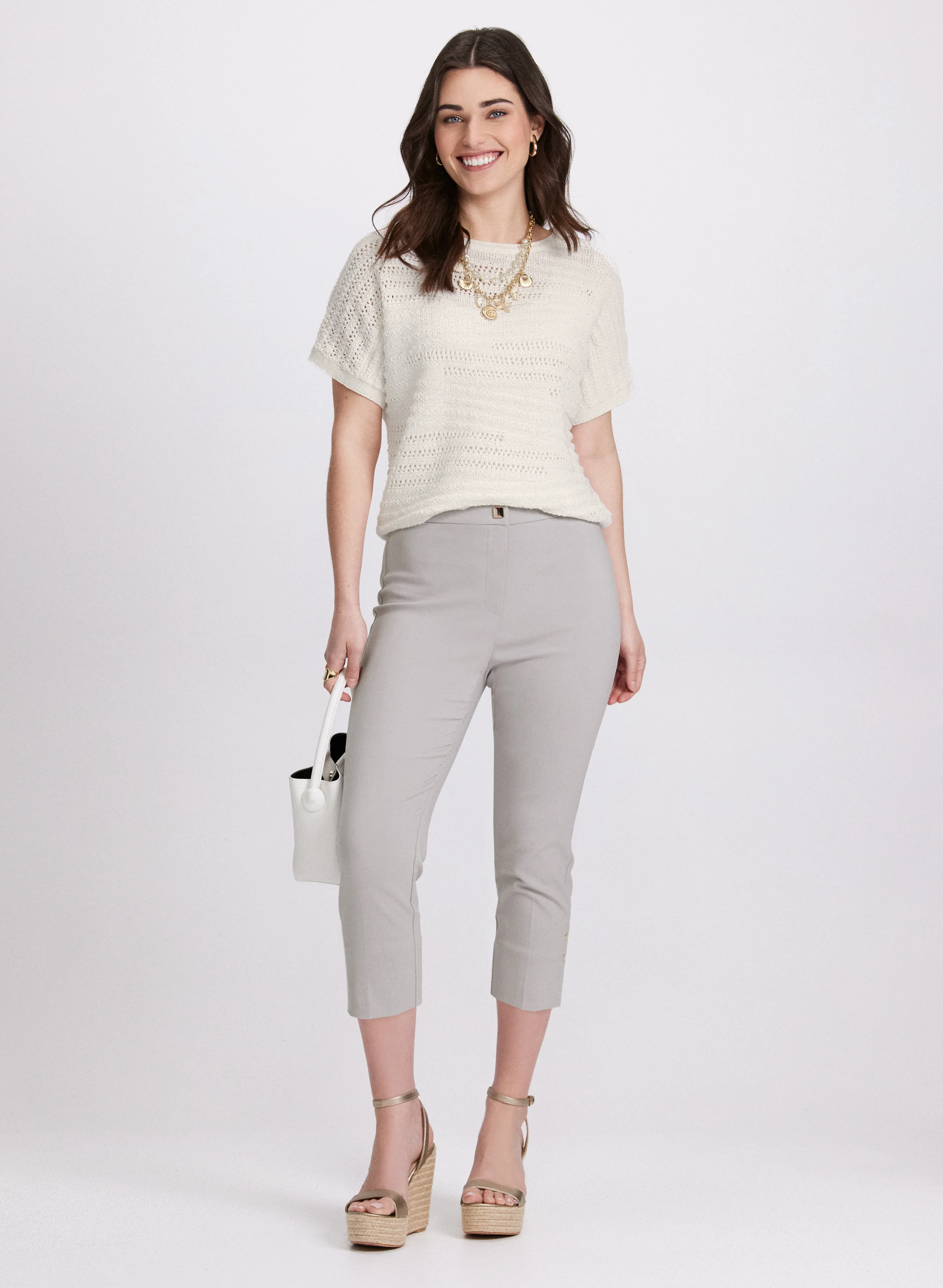 High-Rise Bengaline Capris - Image 3