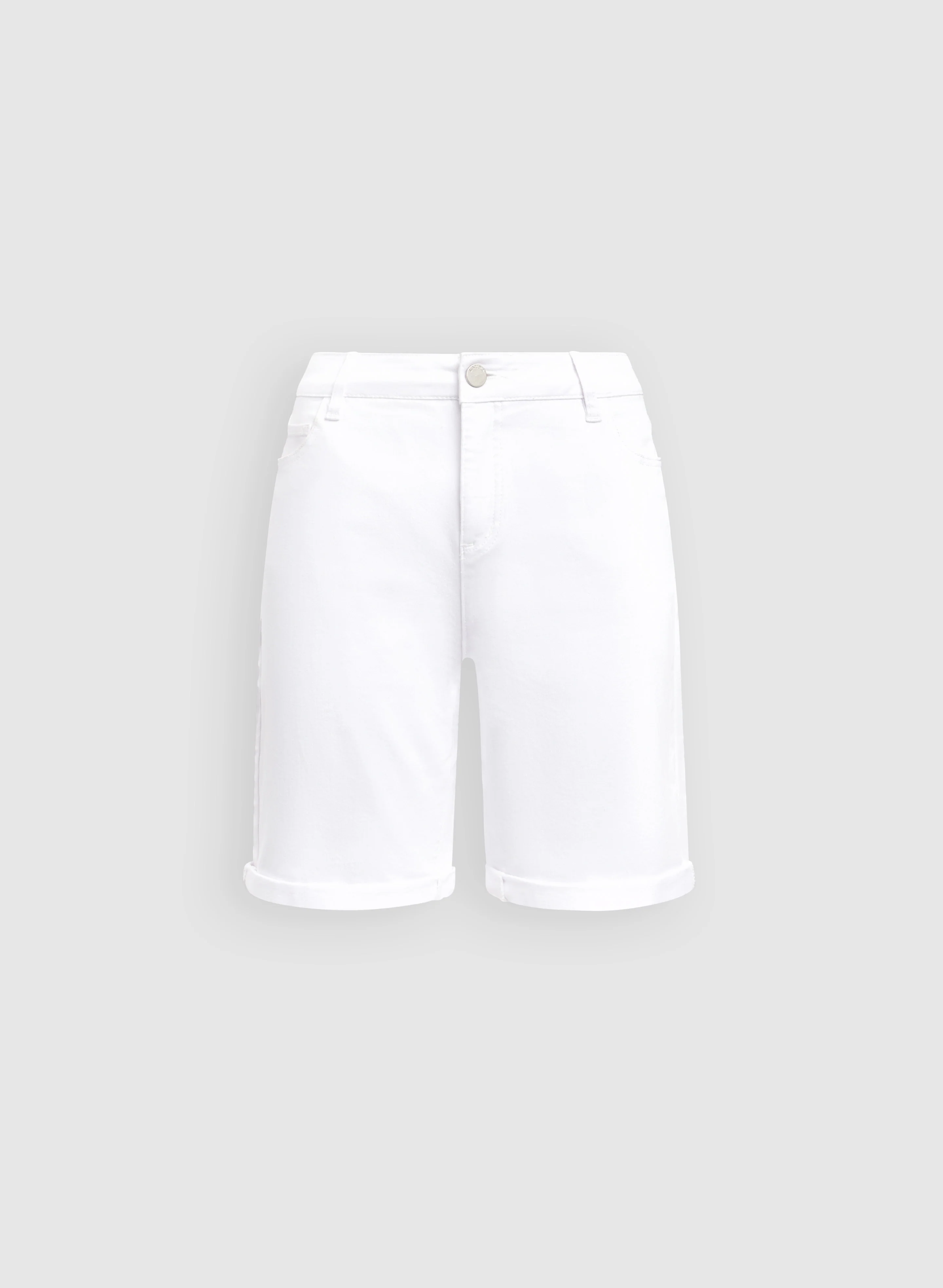 High-Rise Denim Shorts - Image 6