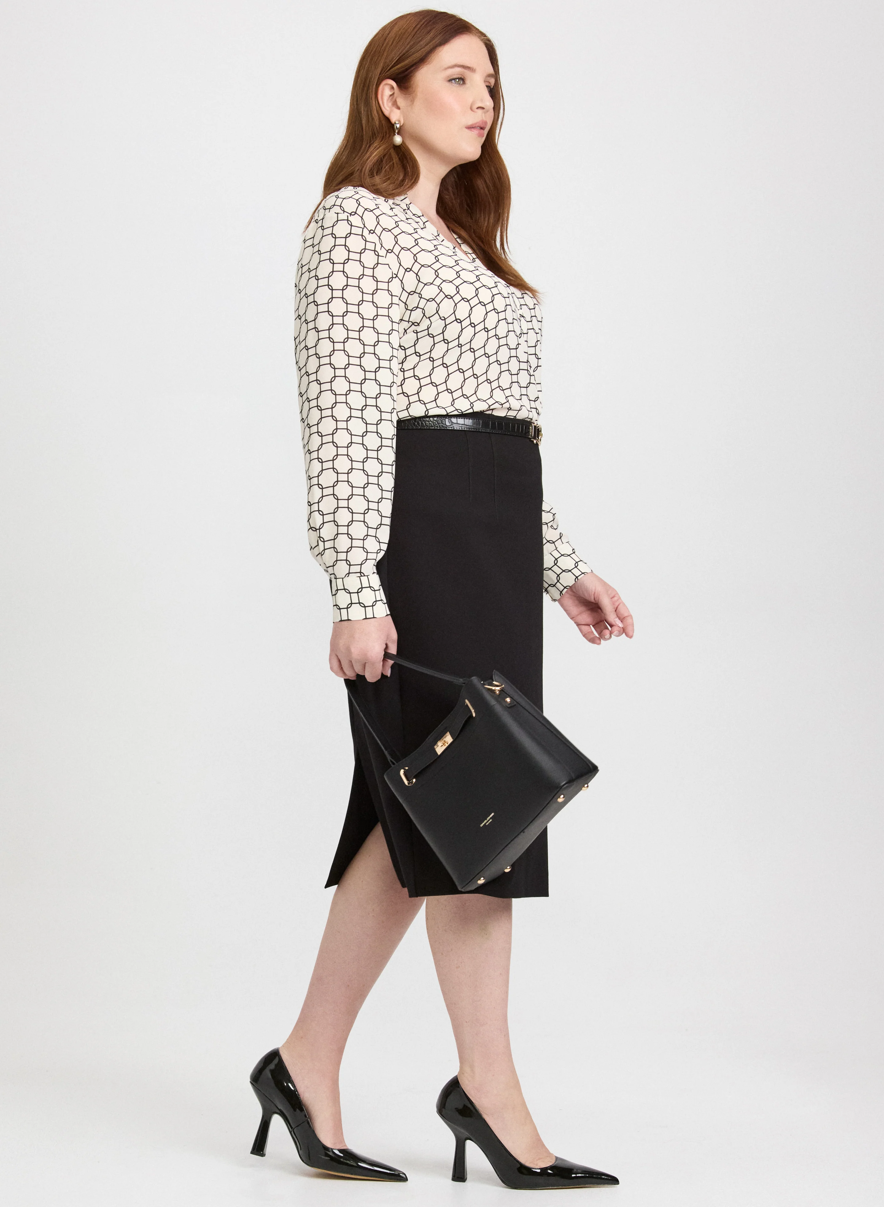 High-Rise Pencil Skirt - Image 3