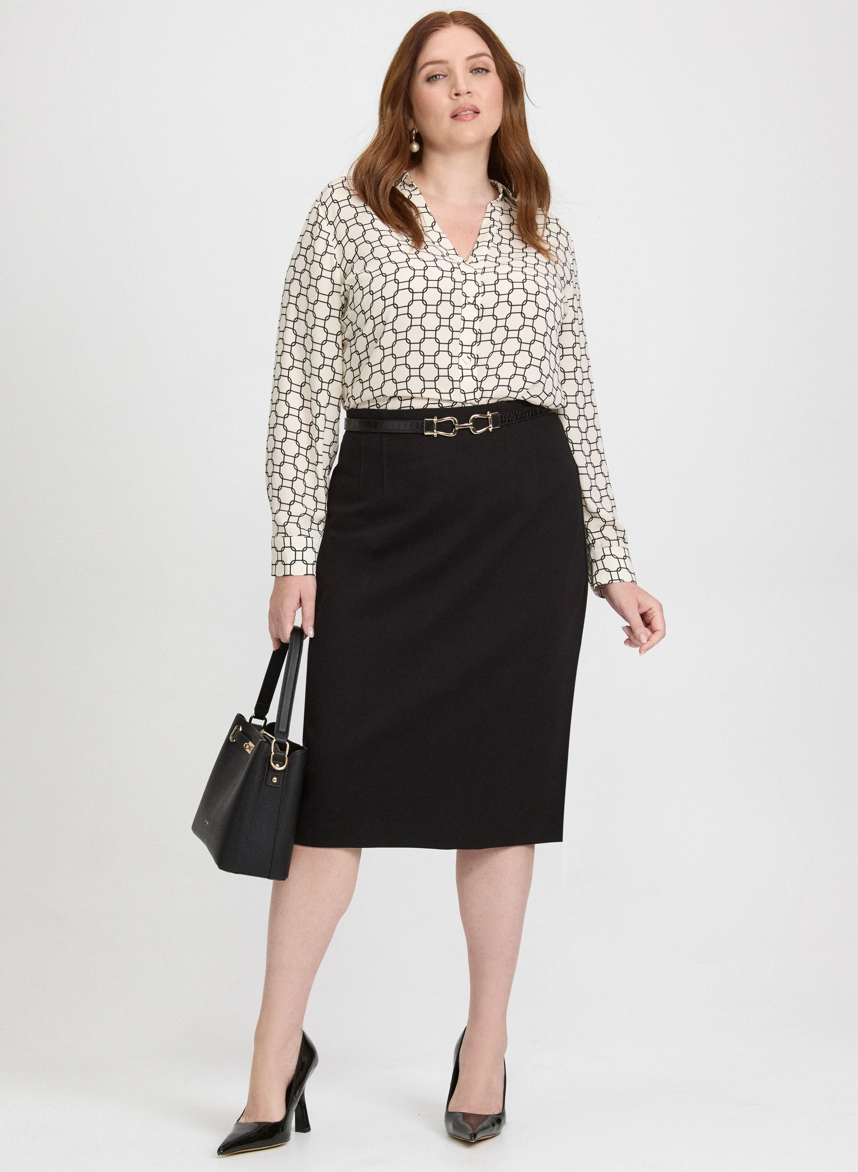 High-Rise Pencil Skirt - Image 4