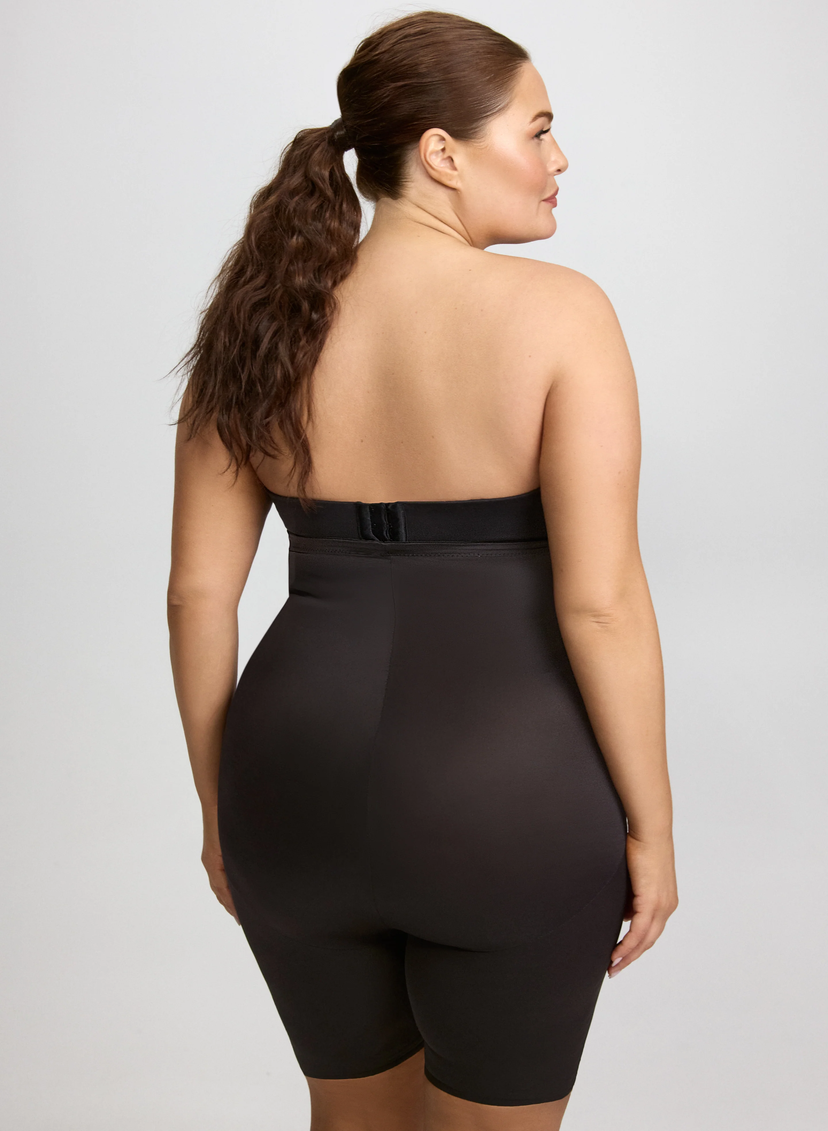 High-Waist Shaping Shorts - Plus - Image 3