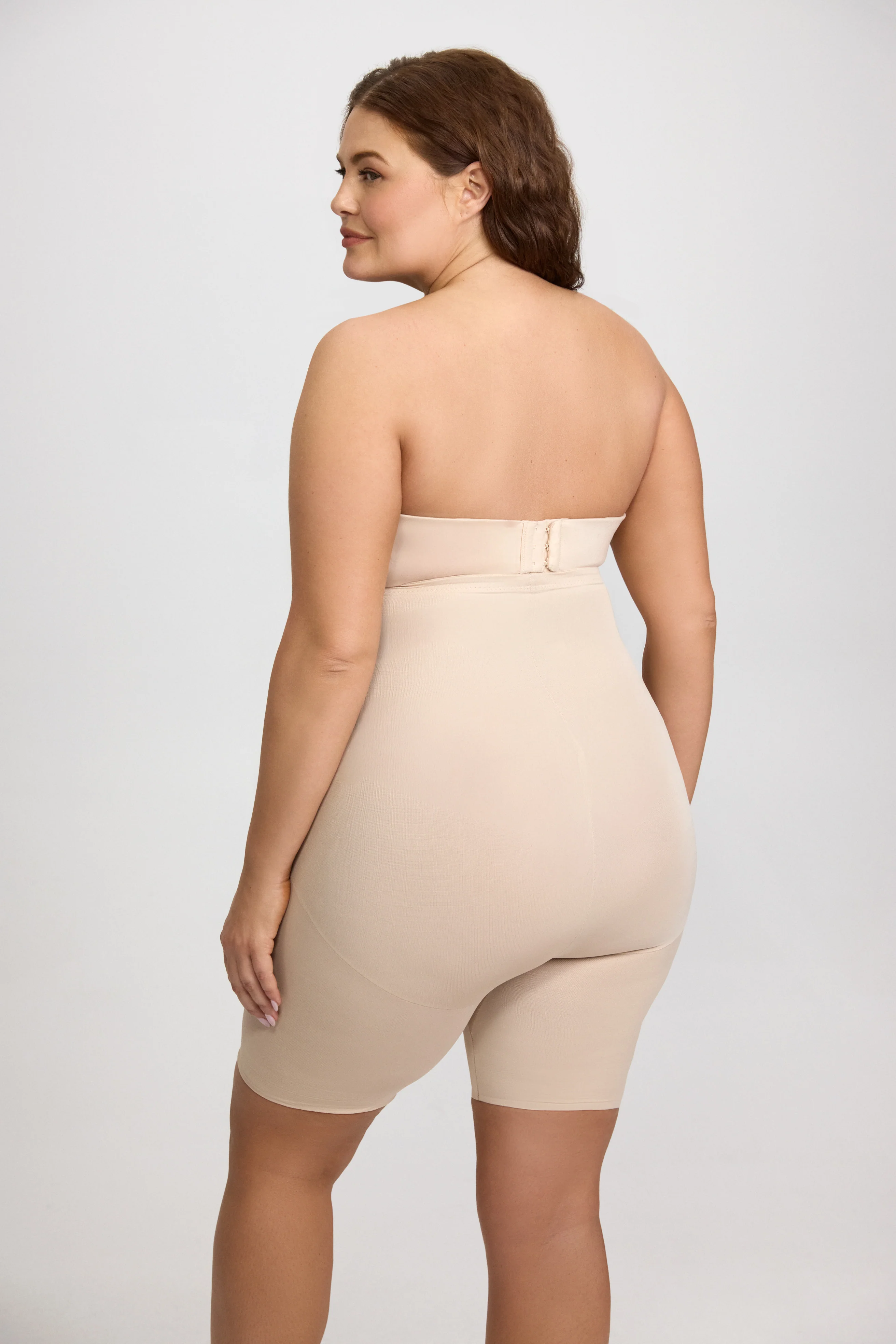 High-Waist Shaping Shorts - Plus - Image 3