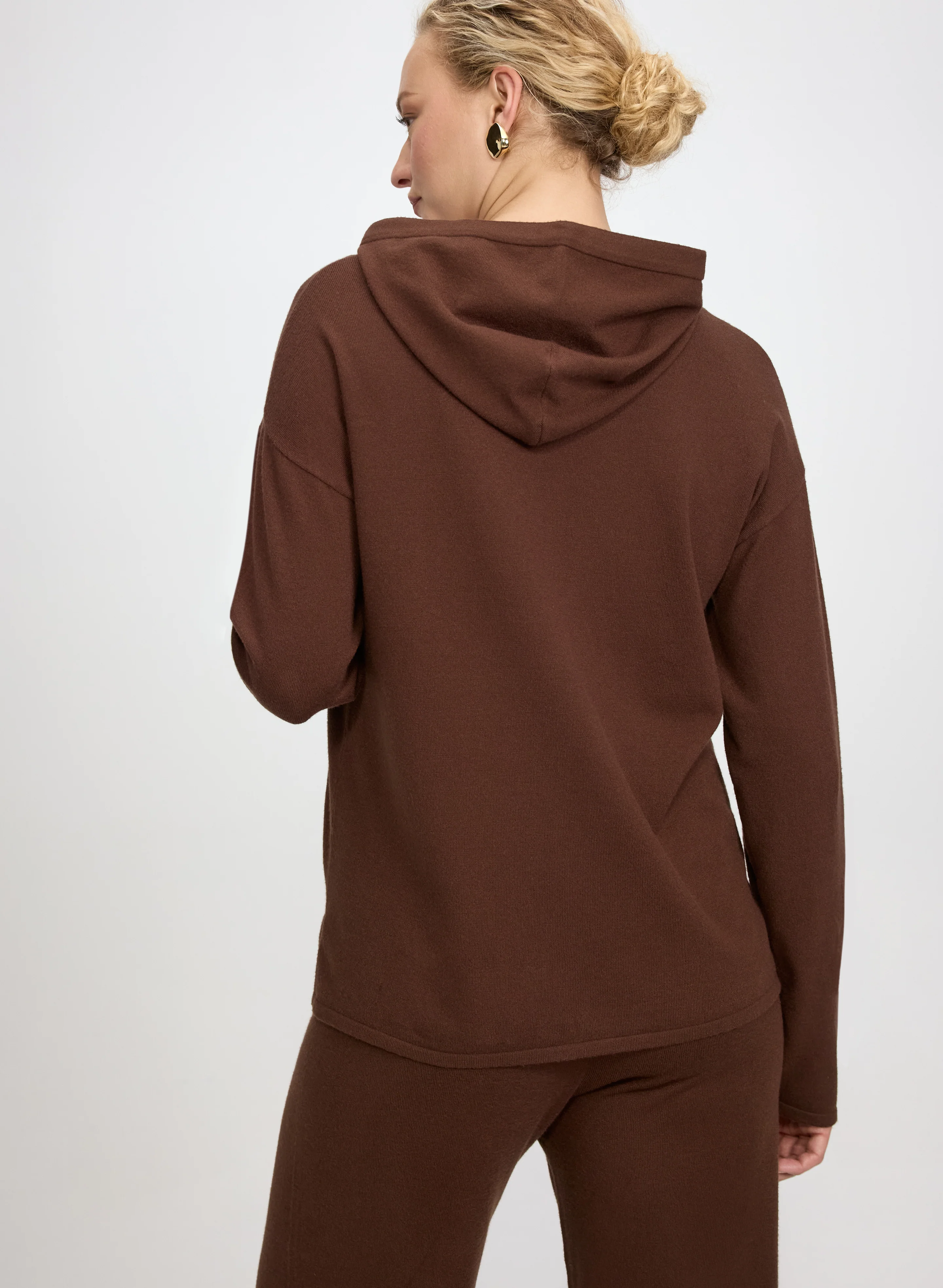 Hooded Knit Pullover - Image 5