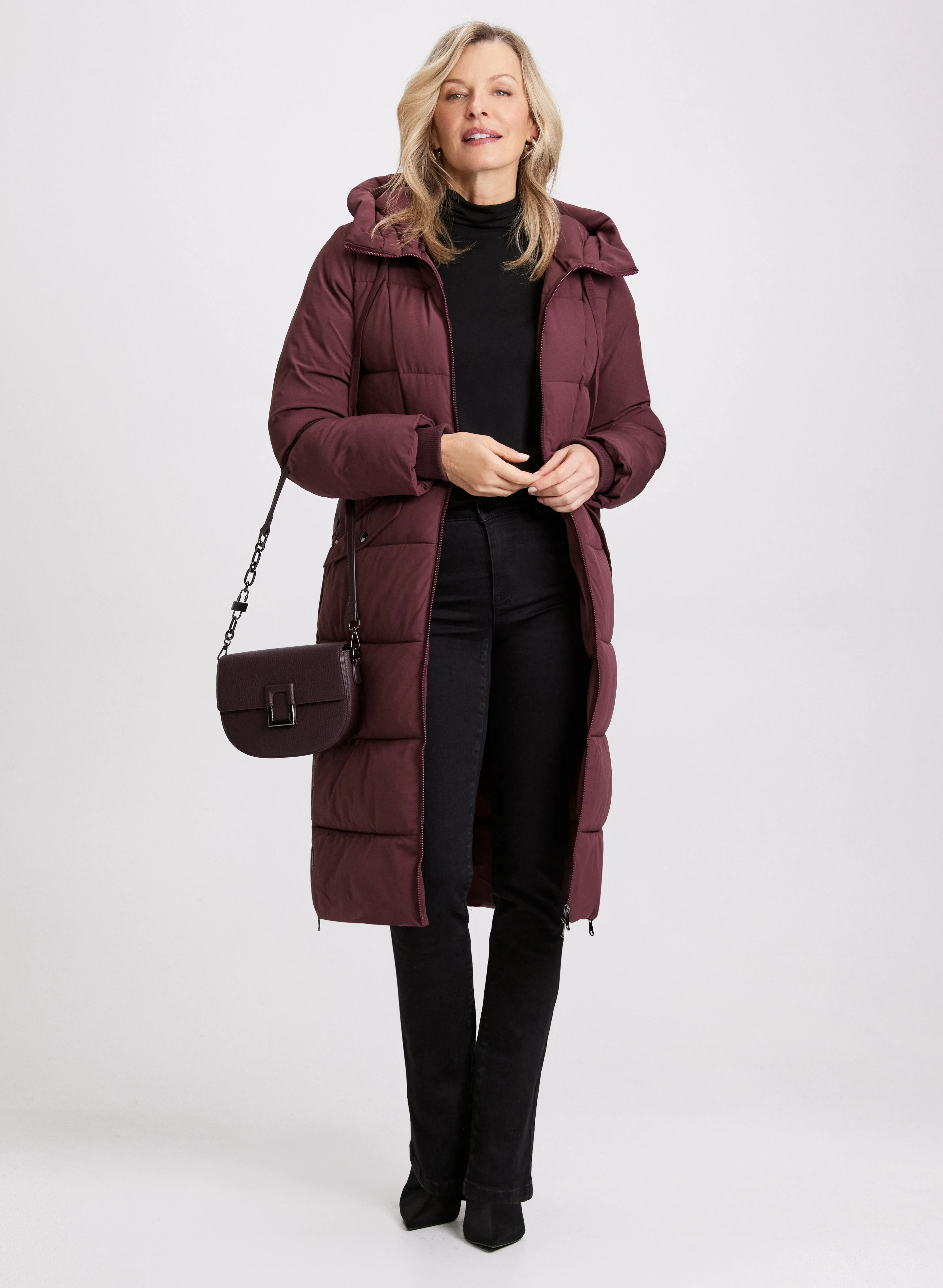 Mixed Puffer Coat - Image 2