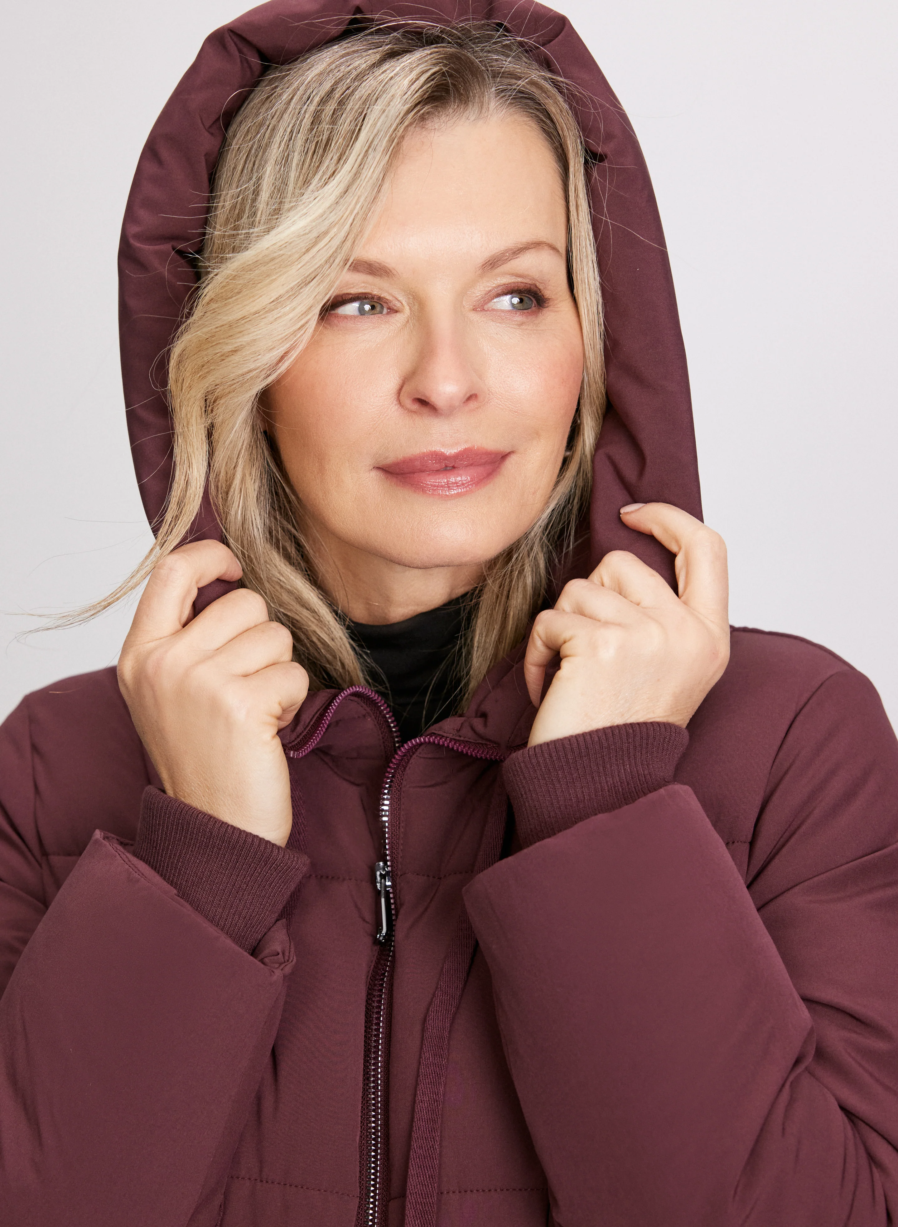 Mixed Puffer Coat - Image 5