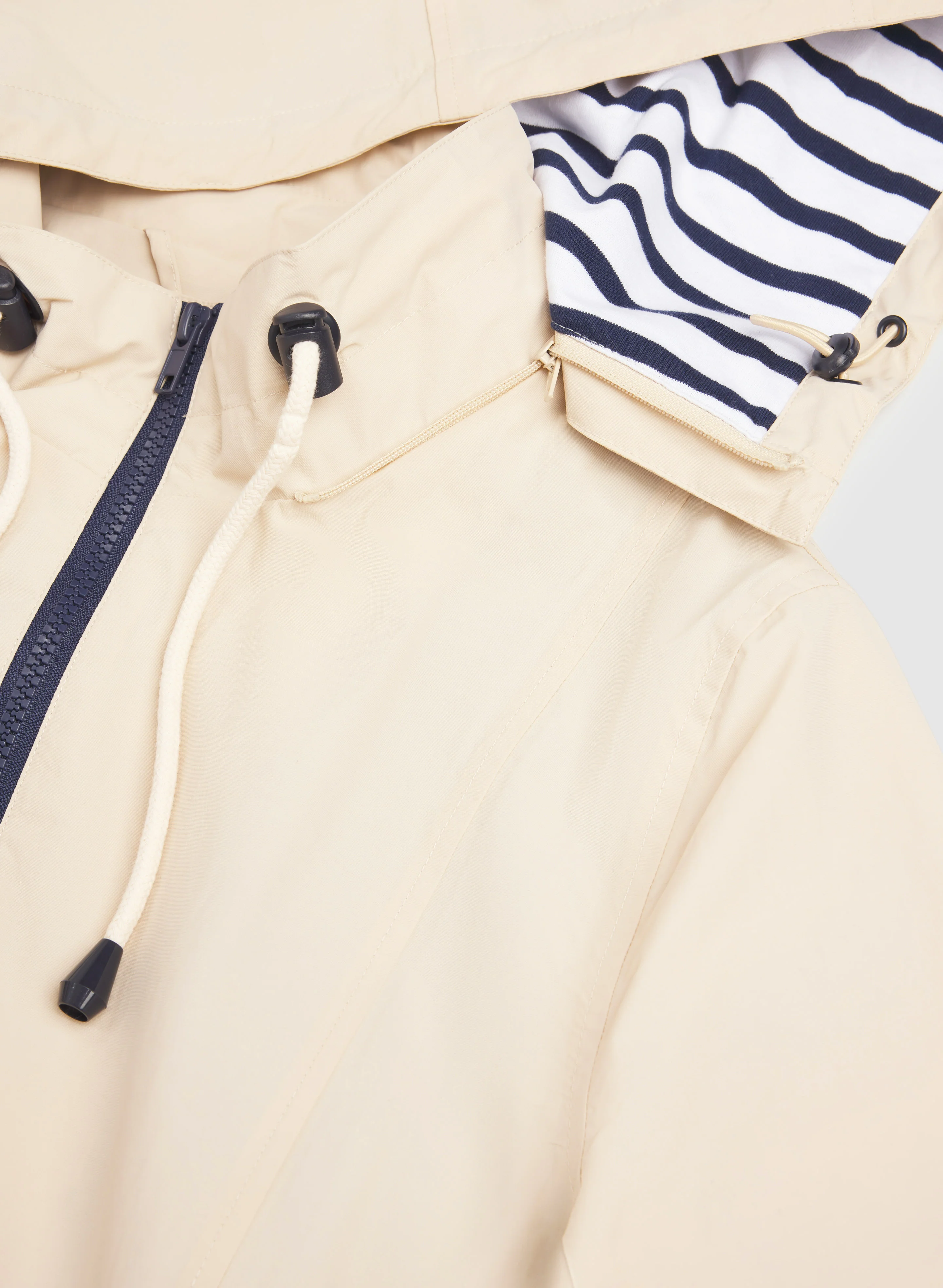 Hooded Nylon Rain Coat - Image 7