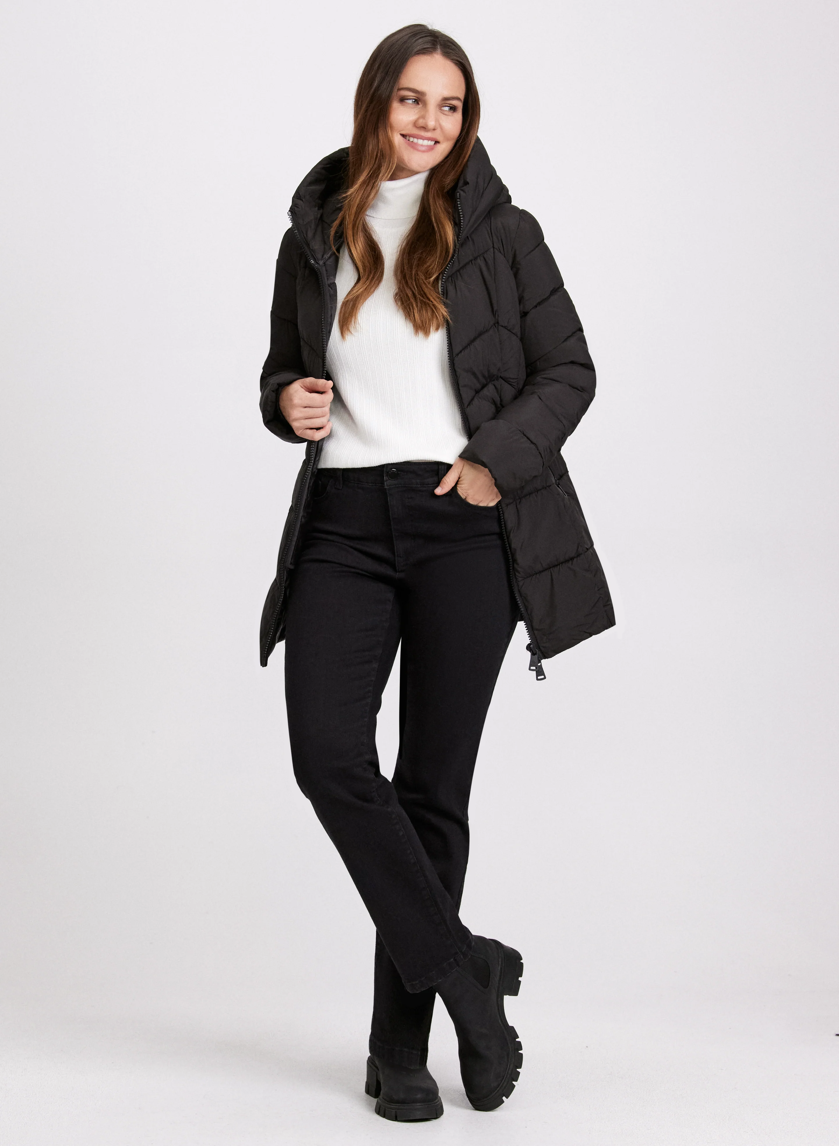 Bernardo - Recycled Material Puffer Coat - Image 3