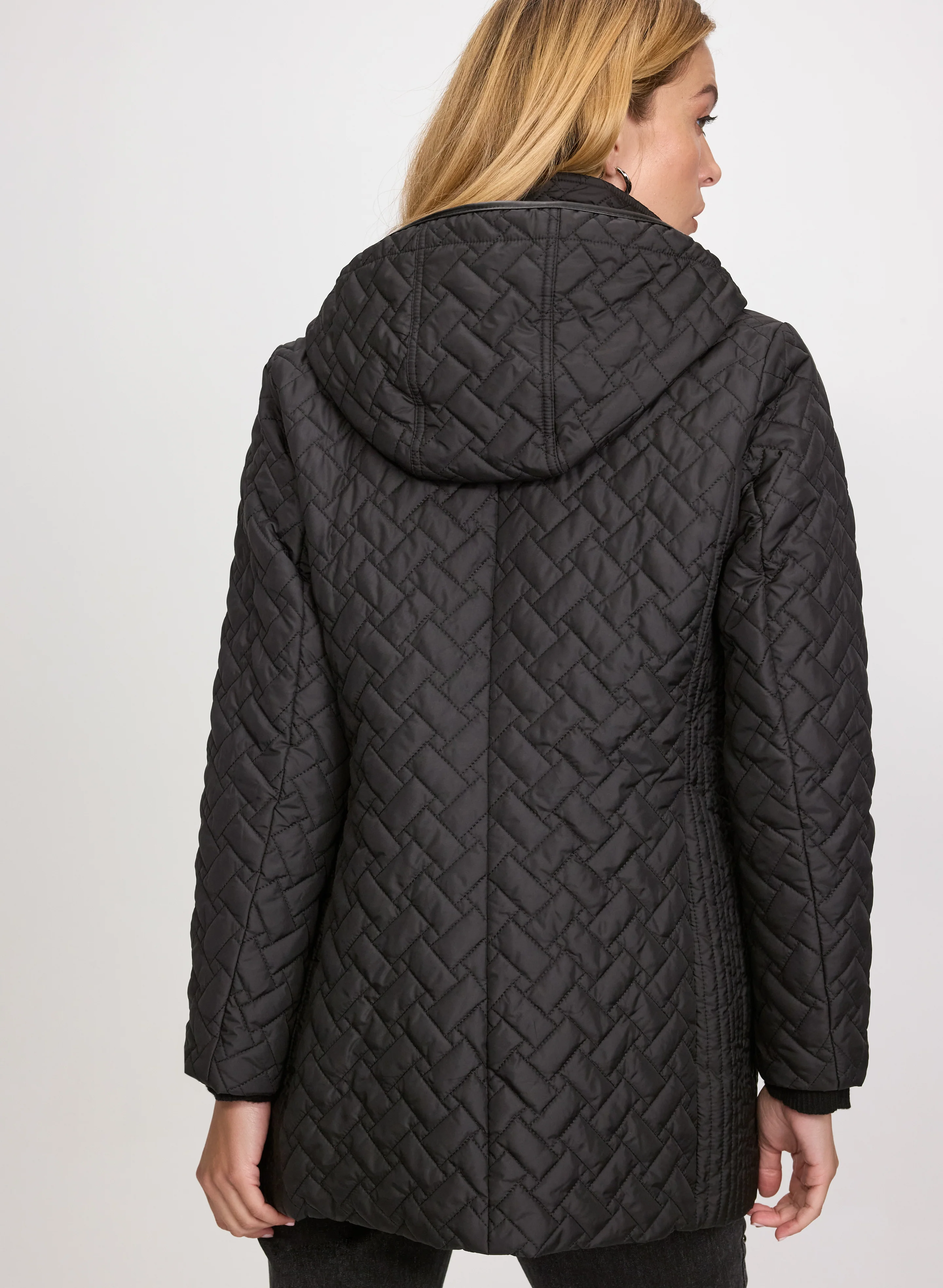 Hooded Quilted Coat - Image 4