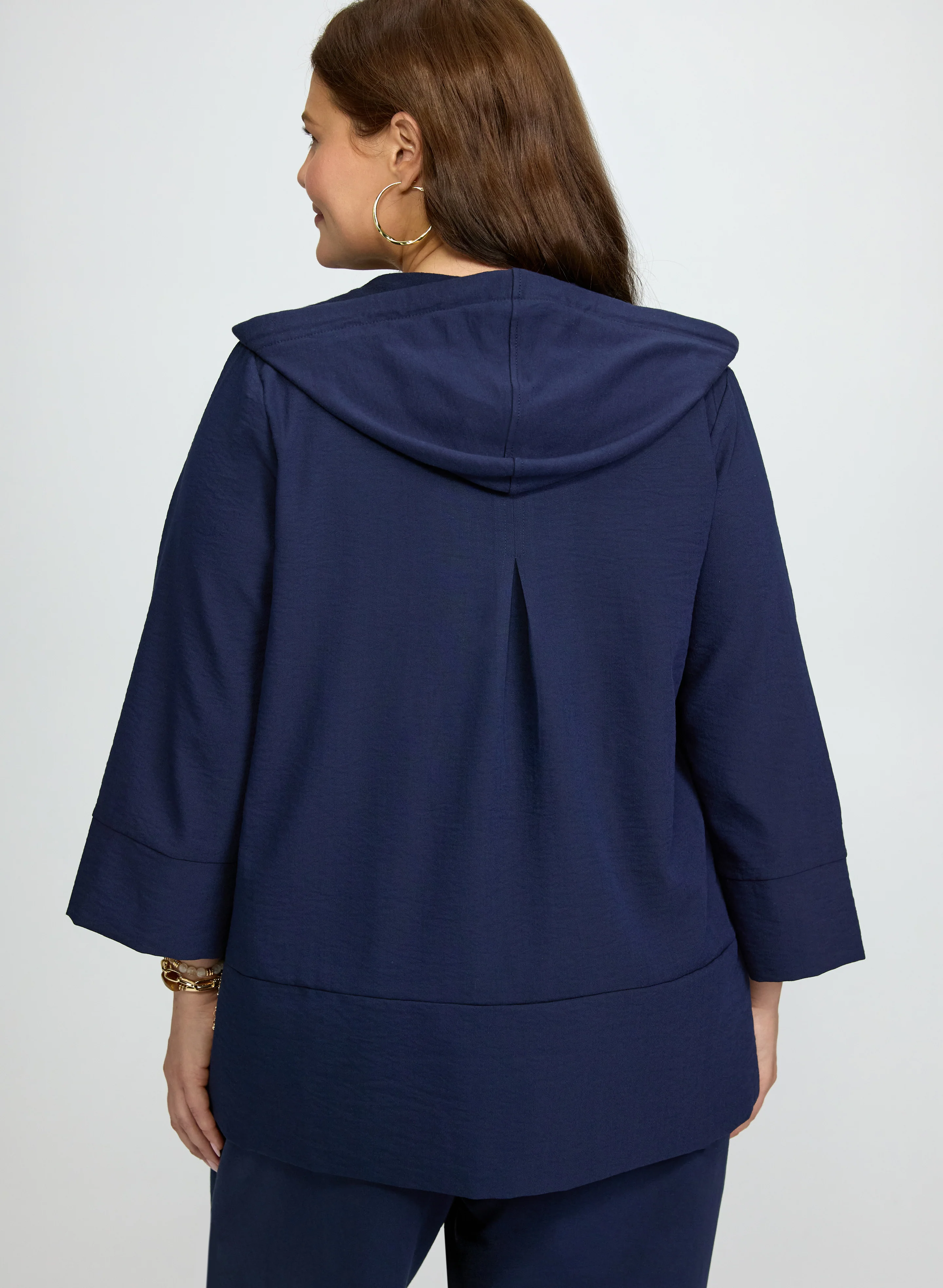 Hooded Zip Front Top - Image 3