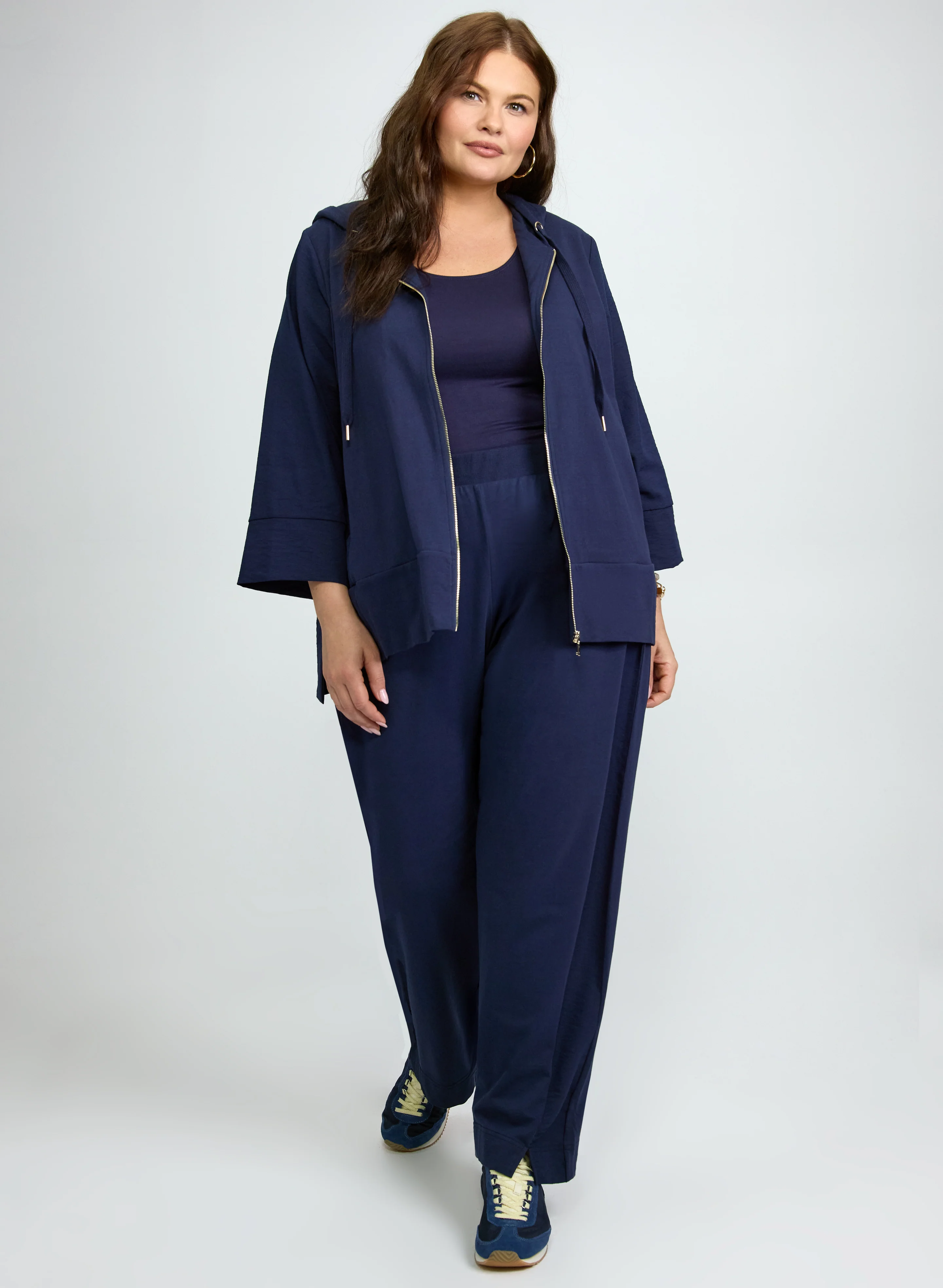 Hooded Zip Front Top - Image 4