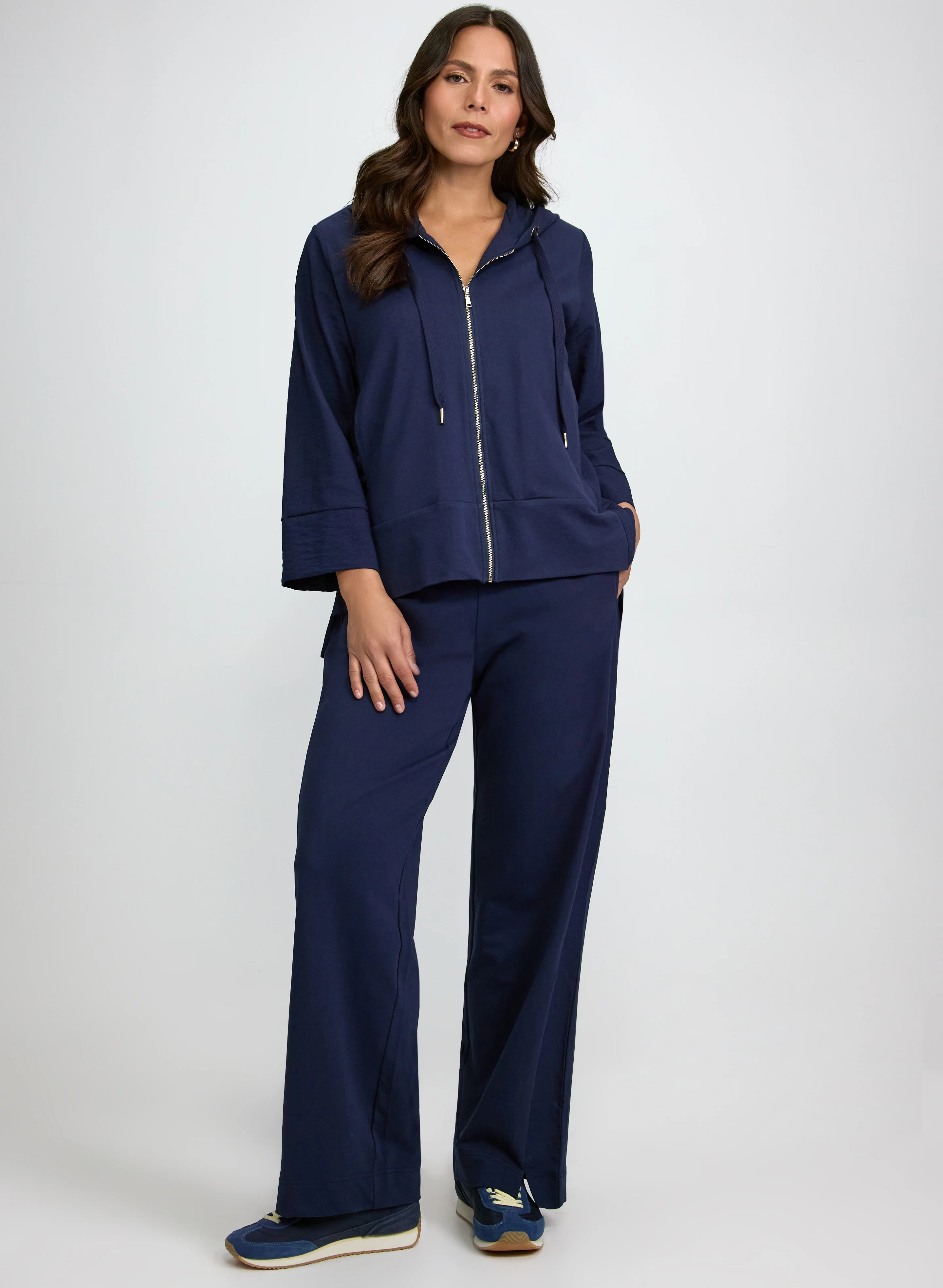 Hooded Zip Front Top - Image 3
