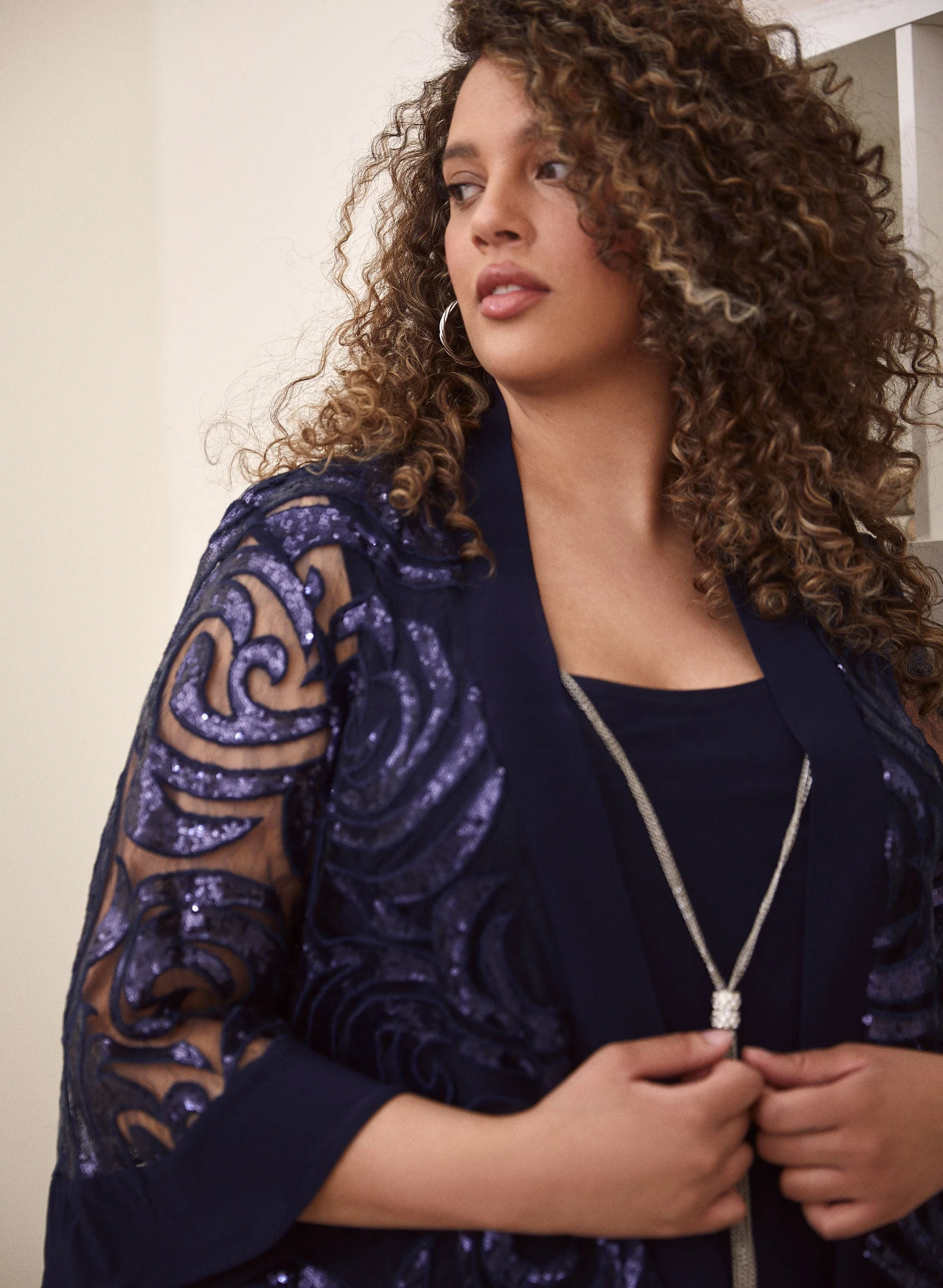 Jacket, Tank, Pants & Necklace Set - Image 2