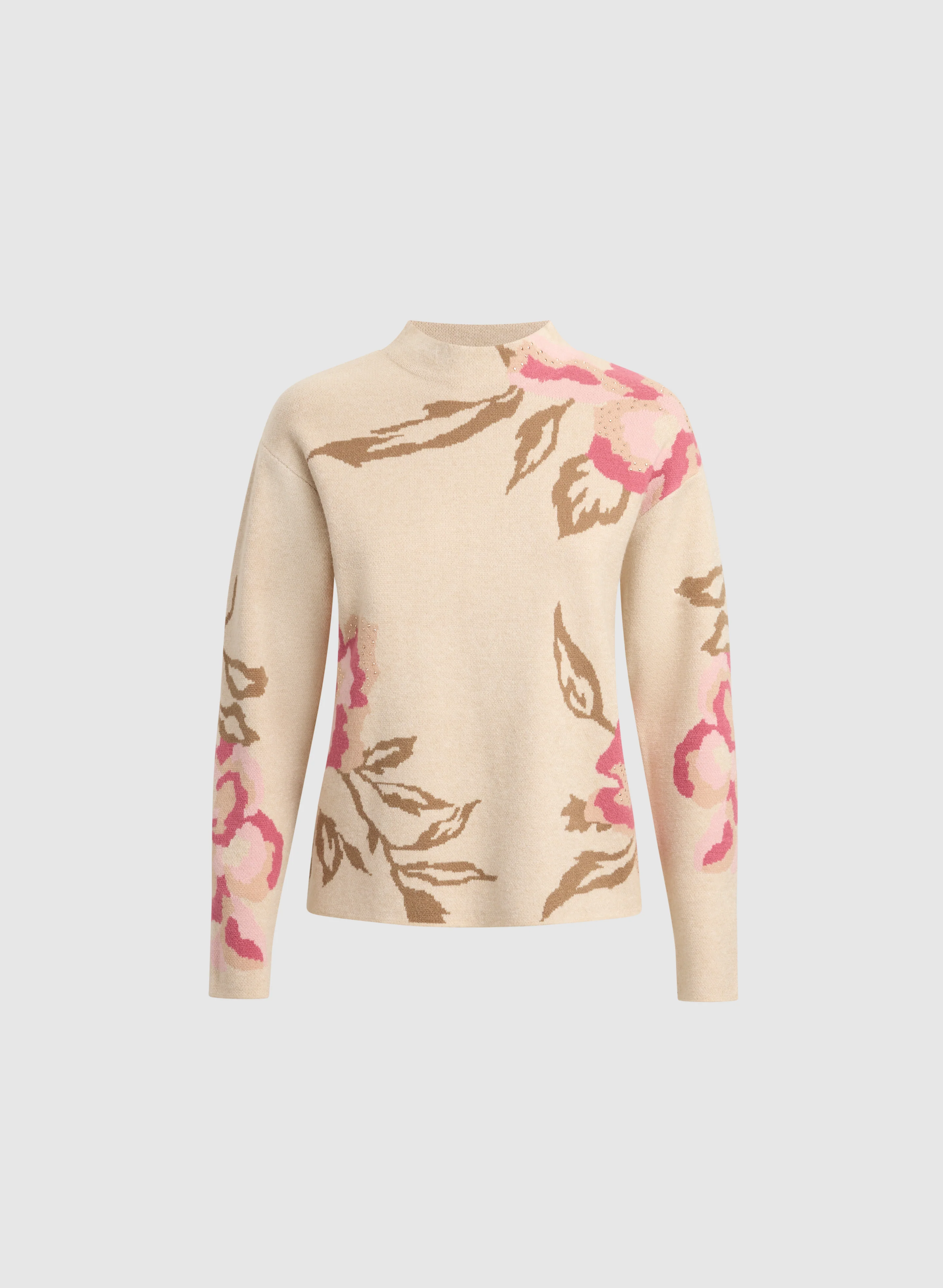 Jacquard Floral Pullover - Image 6
