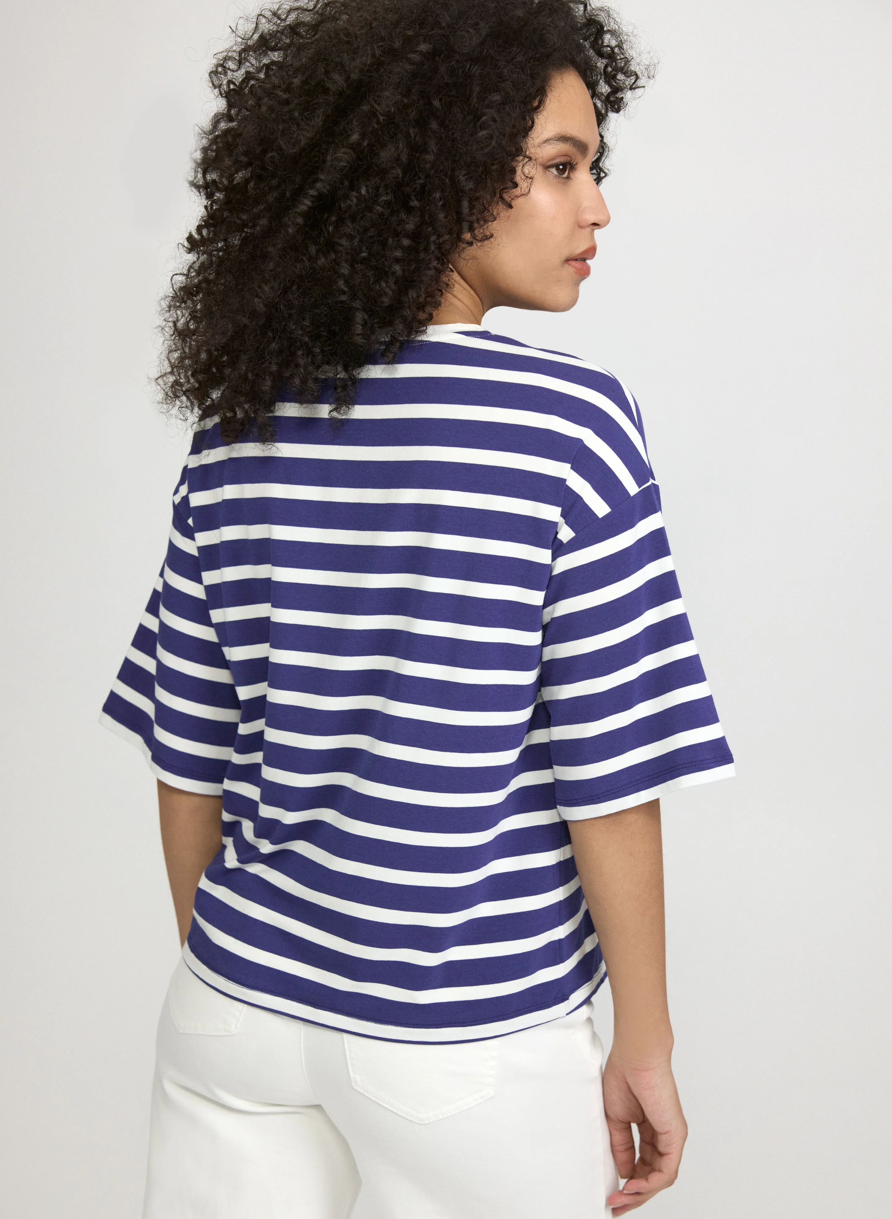 'J'Adore' Stripe T-Shirt - Image 4