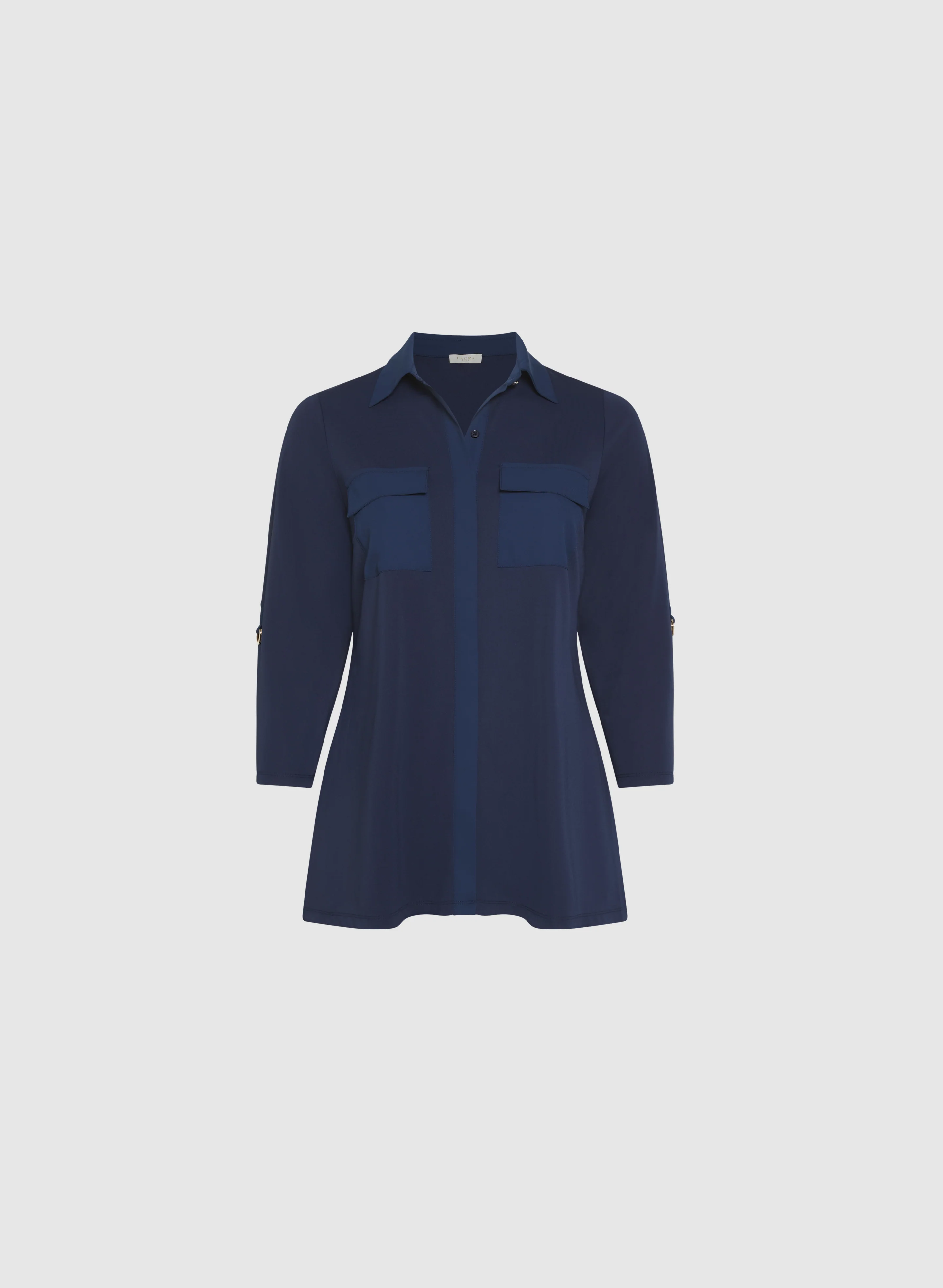 Jersey Button-Down Blouse - Image 6