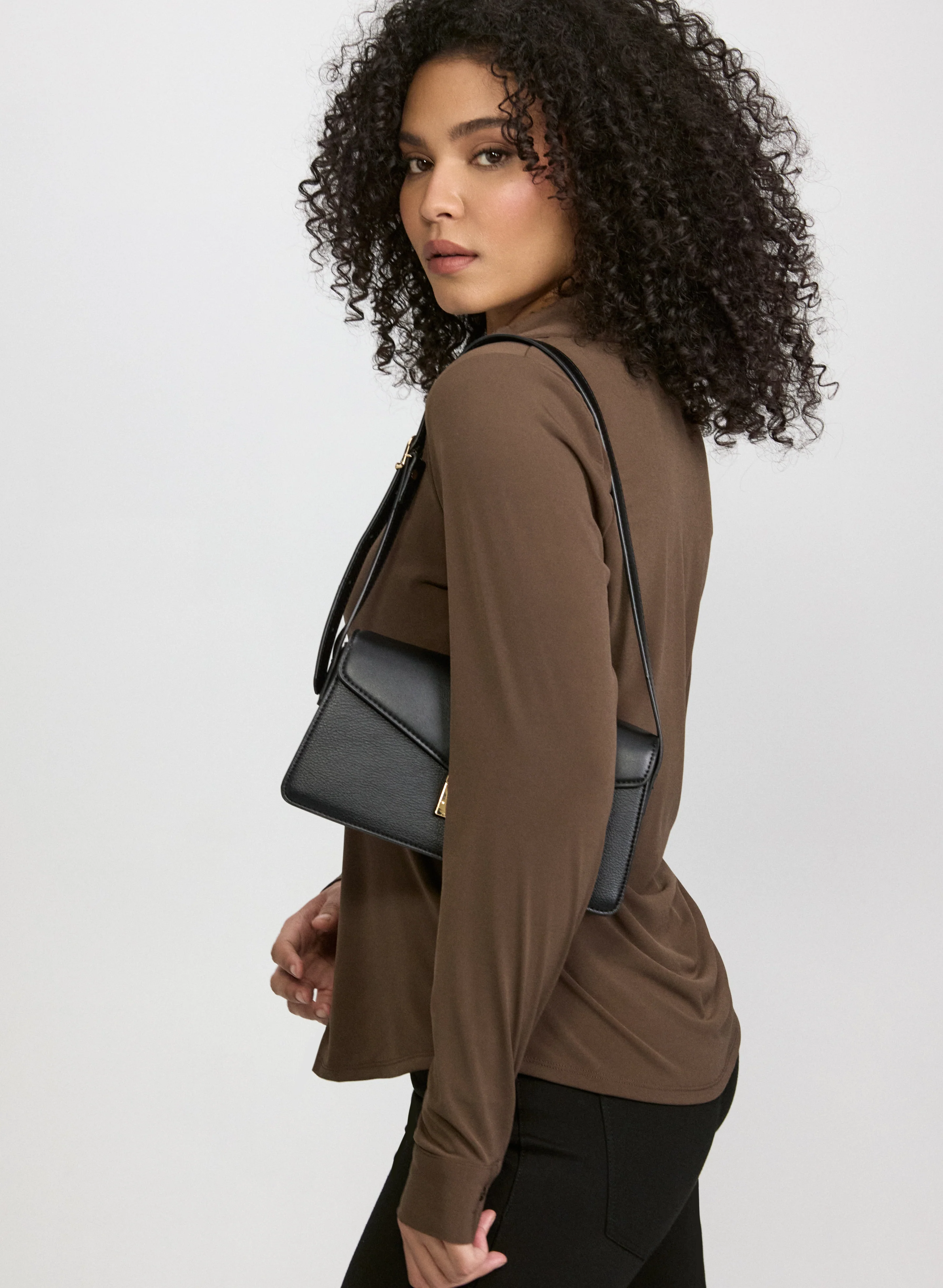 Jersey Button-Down Top - Image 4