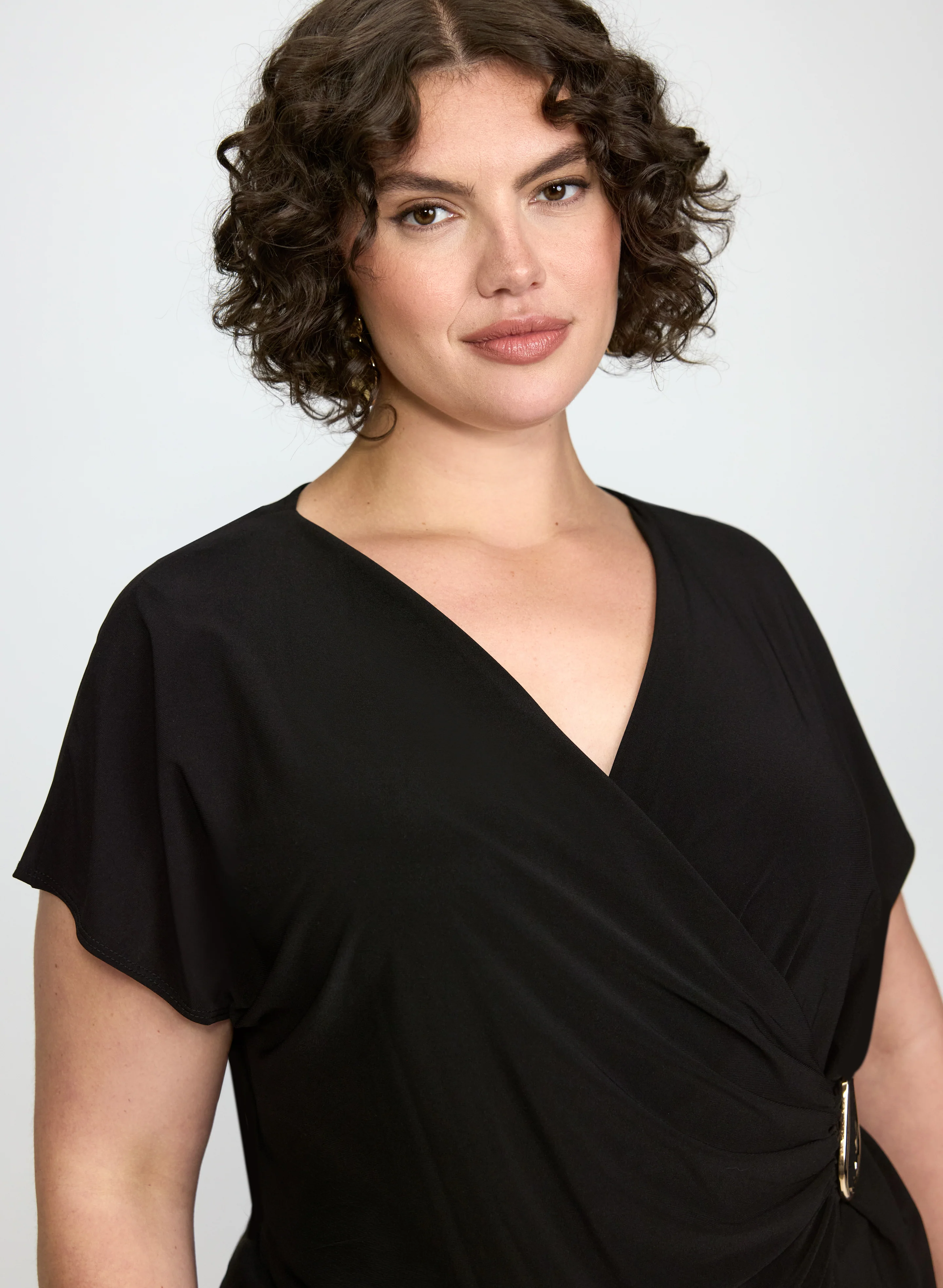 Jersey Faux-Wrap Top - Image 5