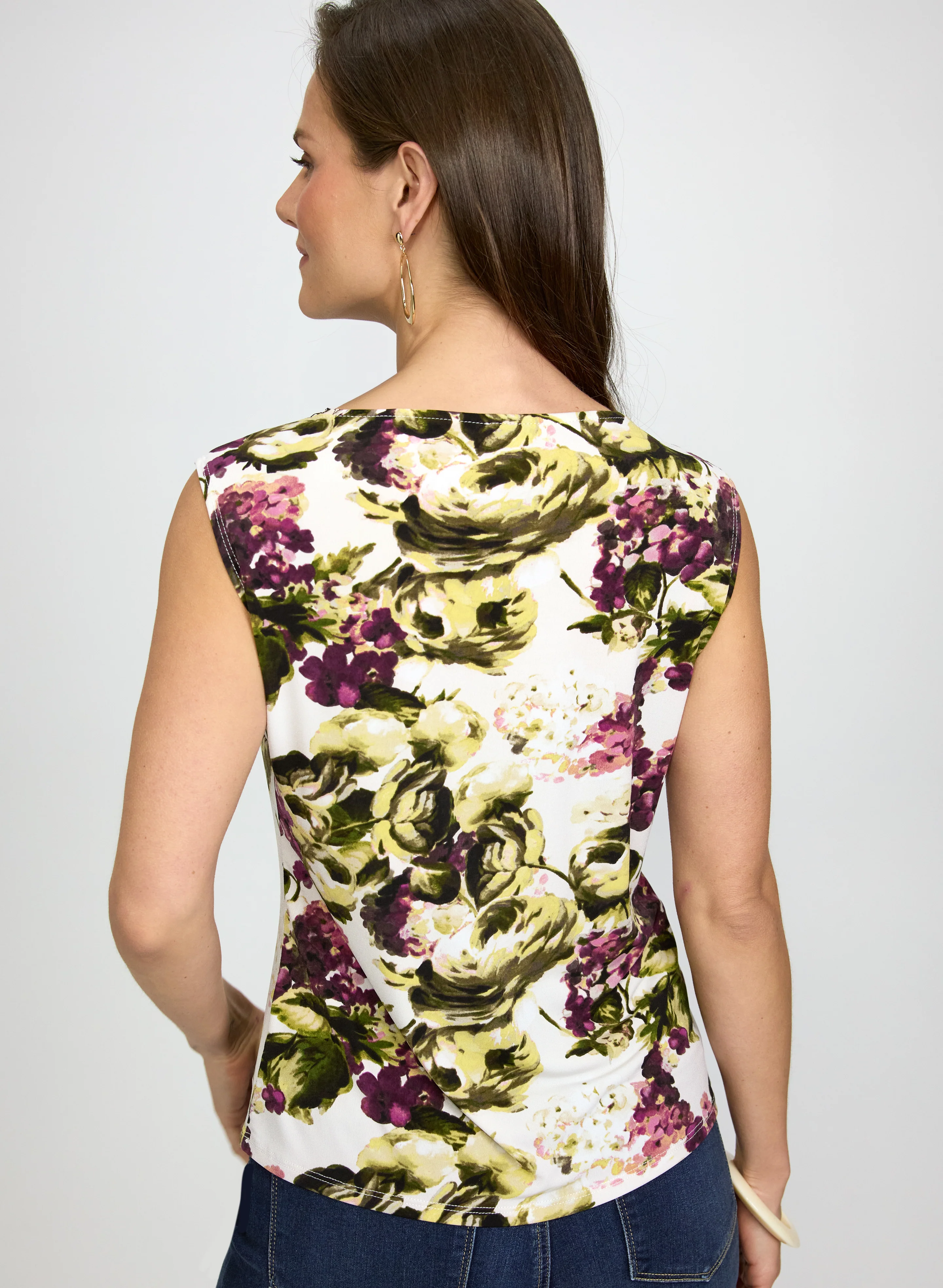 Jersey Floral Top - Image 4