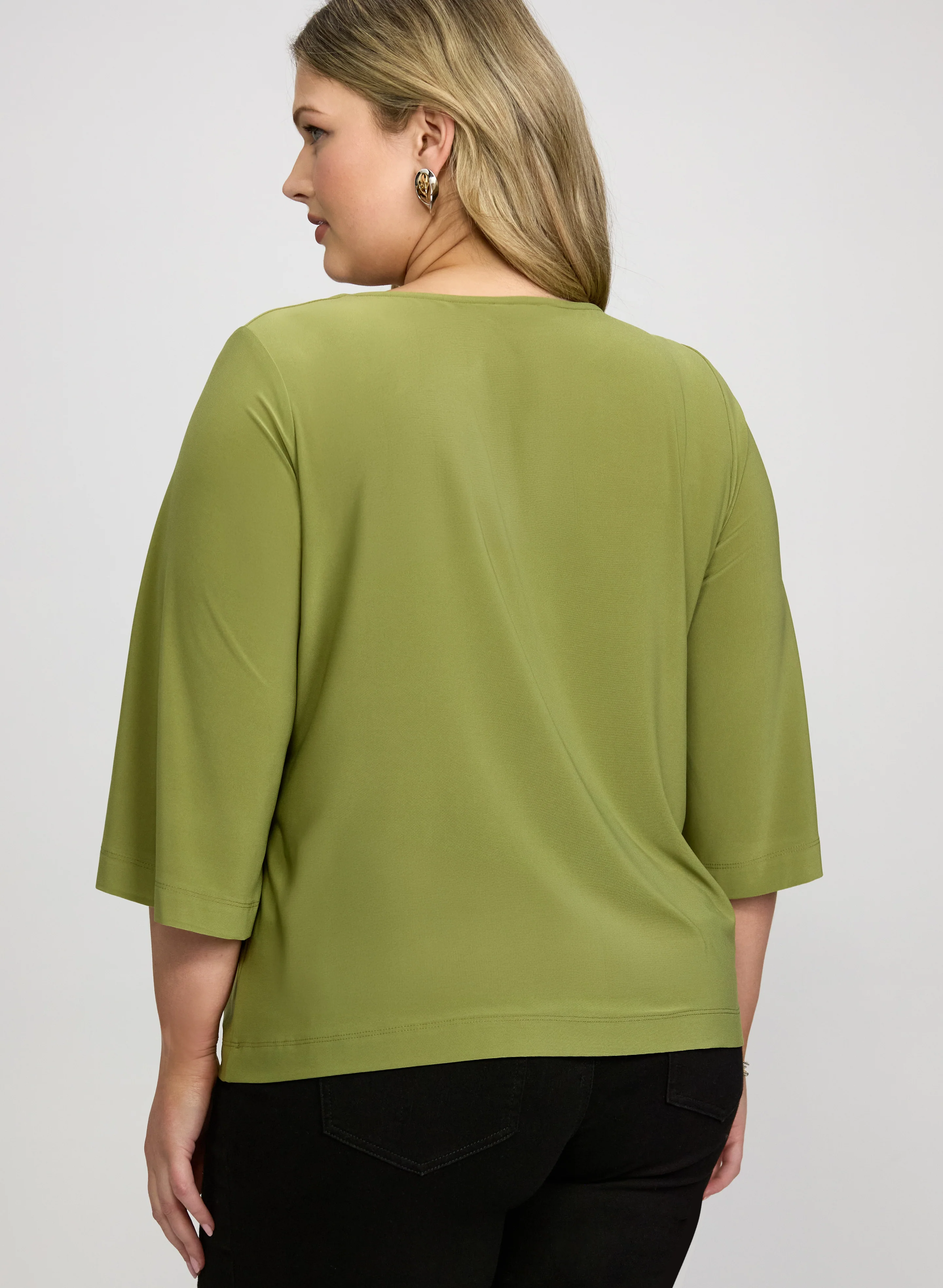 Jersey Keyhole Detail Top - Image 4