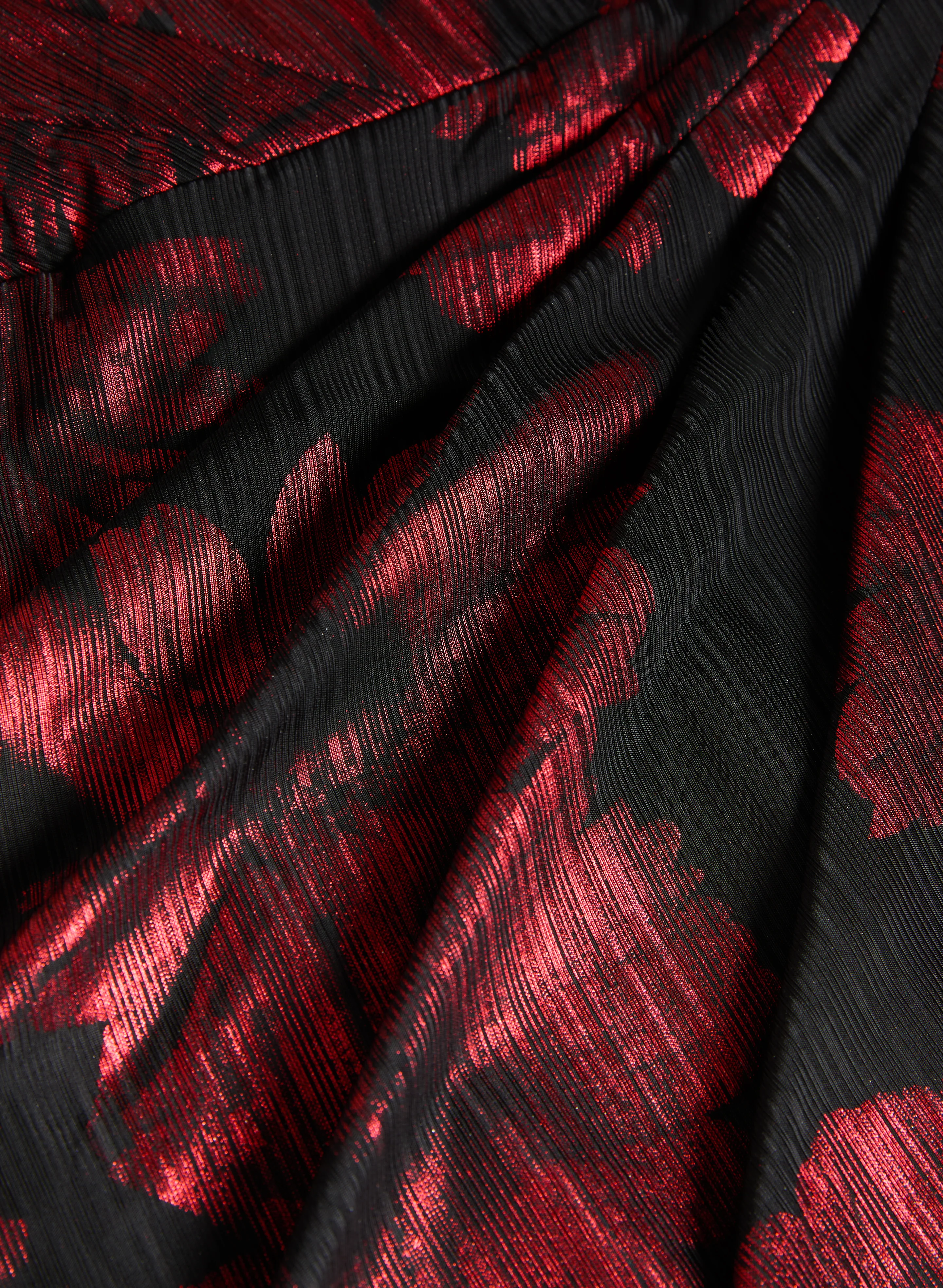 Jersey Poppy Print Dress - Image 7