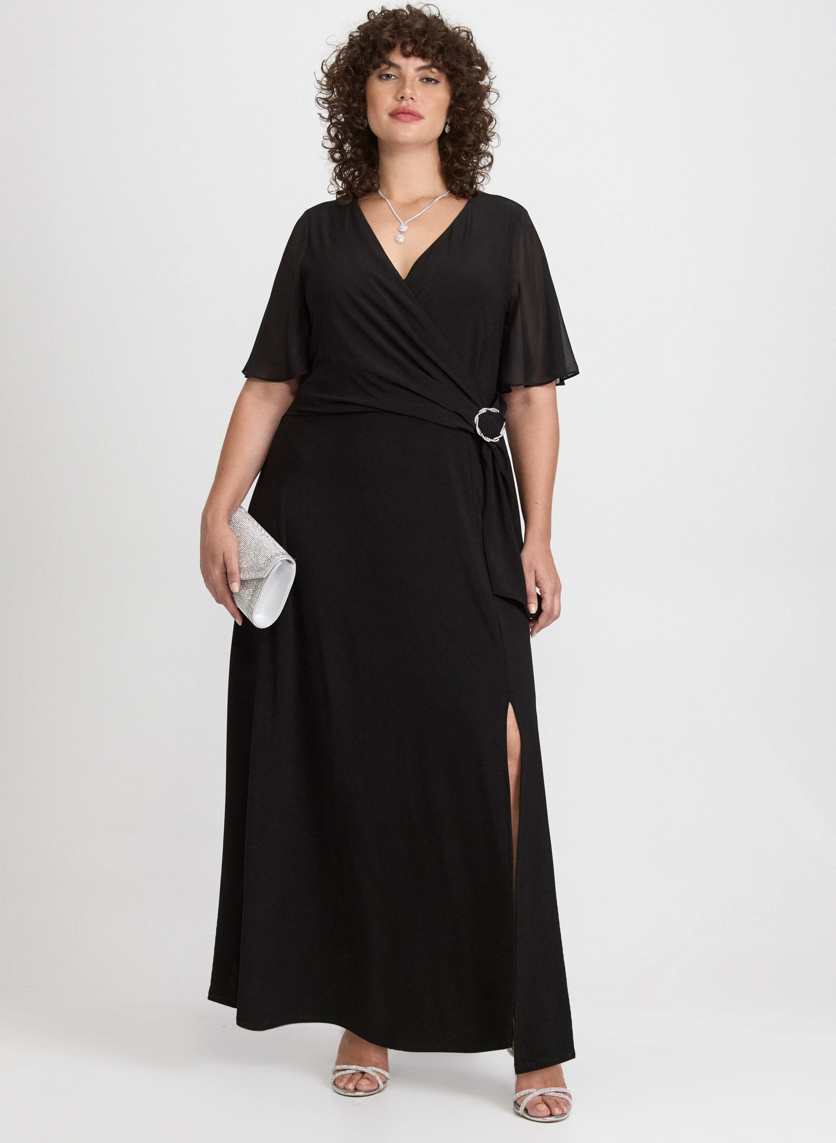Jersey Slit Dress