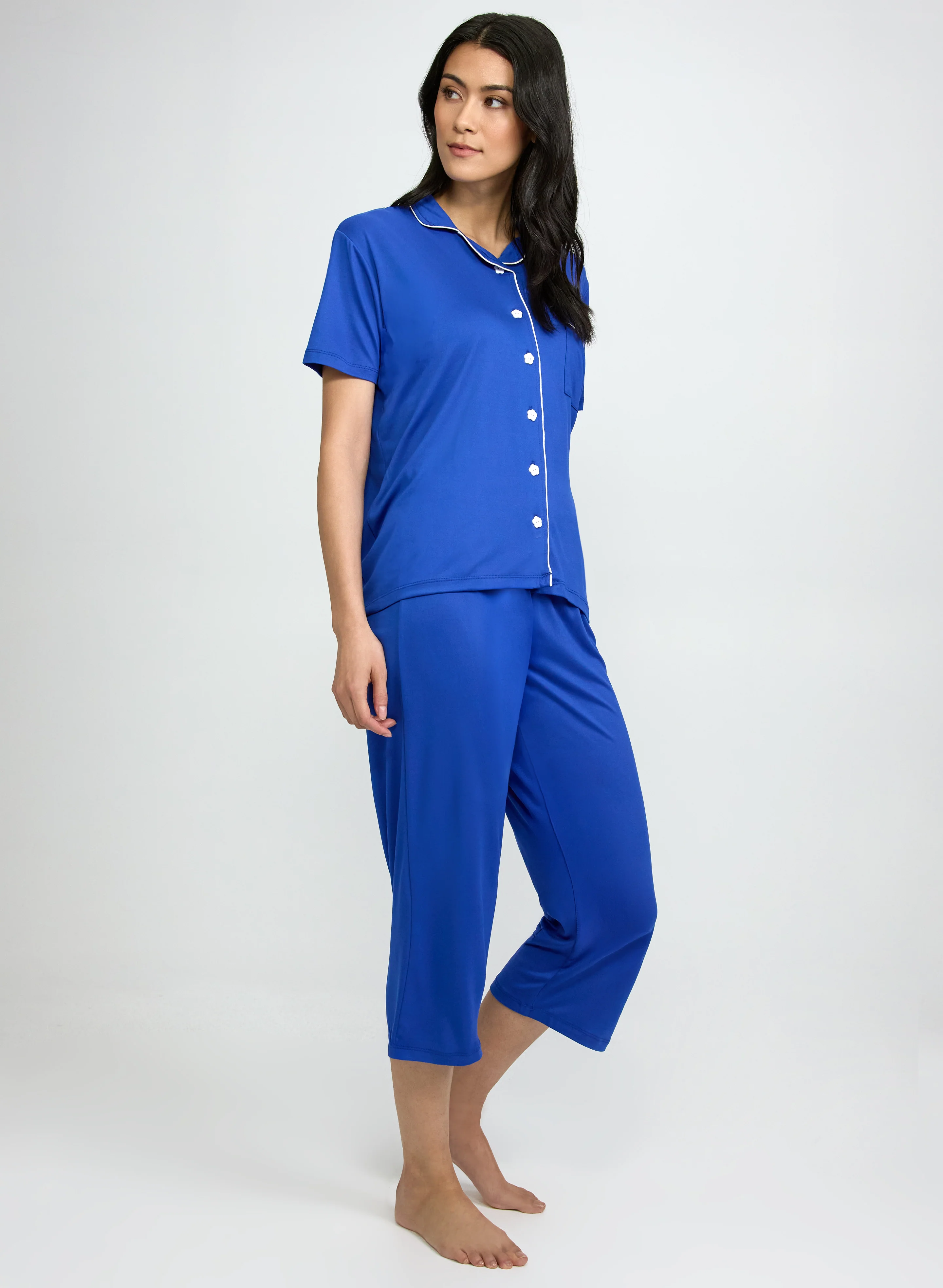 Jersey Top & Capri Pyjama Set - Image 2