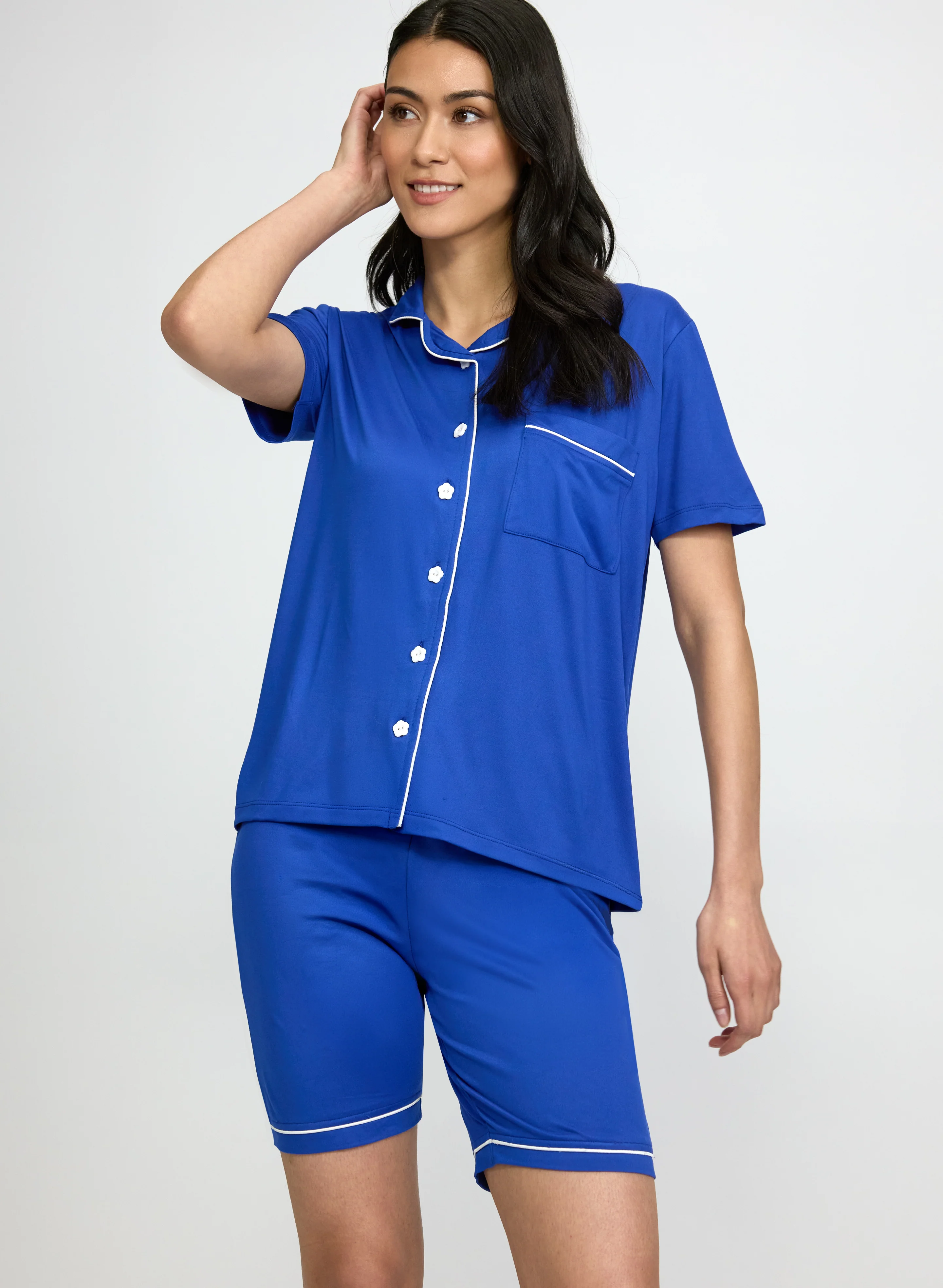 Jersey Top & Short Pyjama Set - Image 4