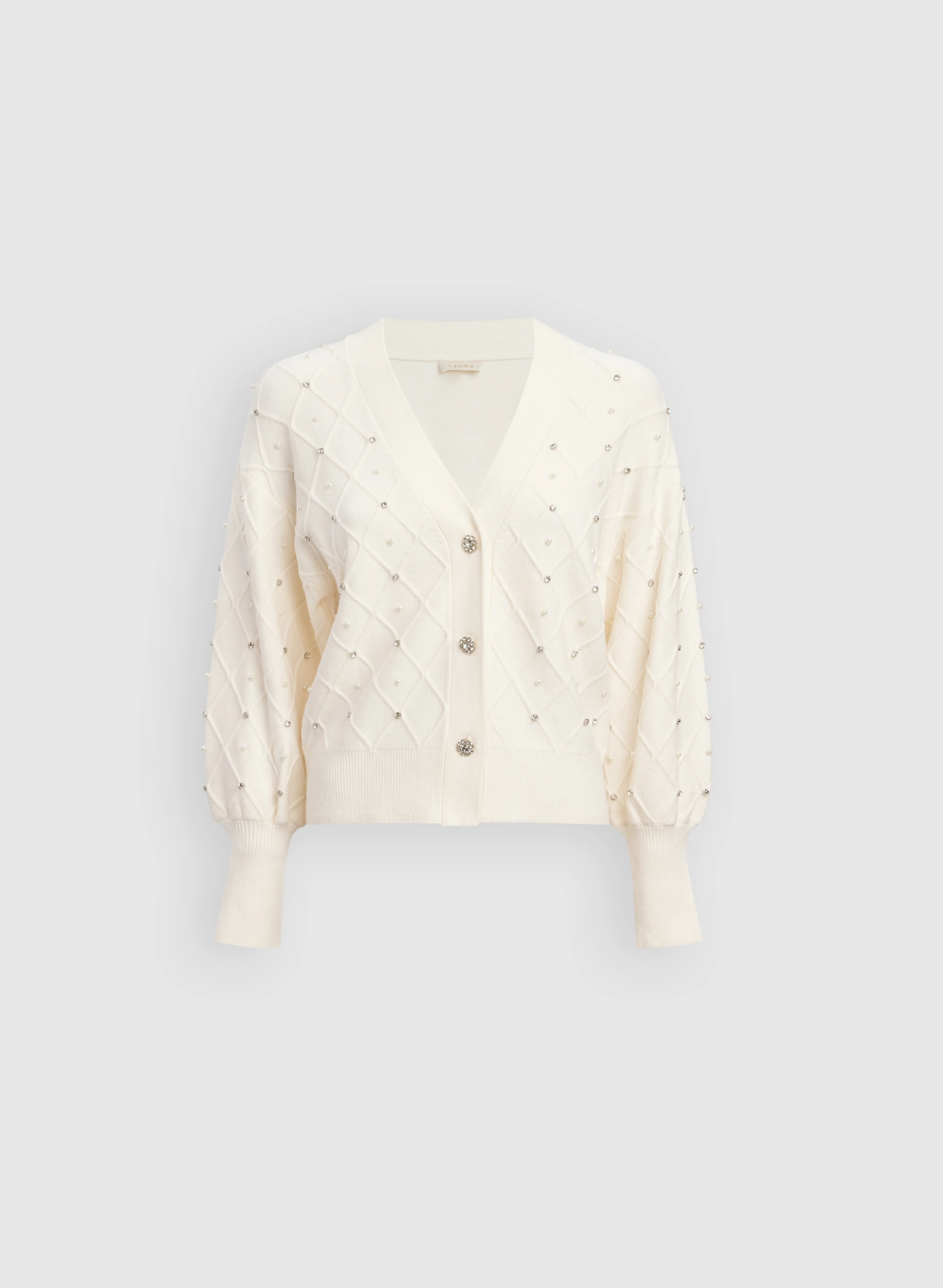 Jeweled Button-Down Cardigan - Image 7