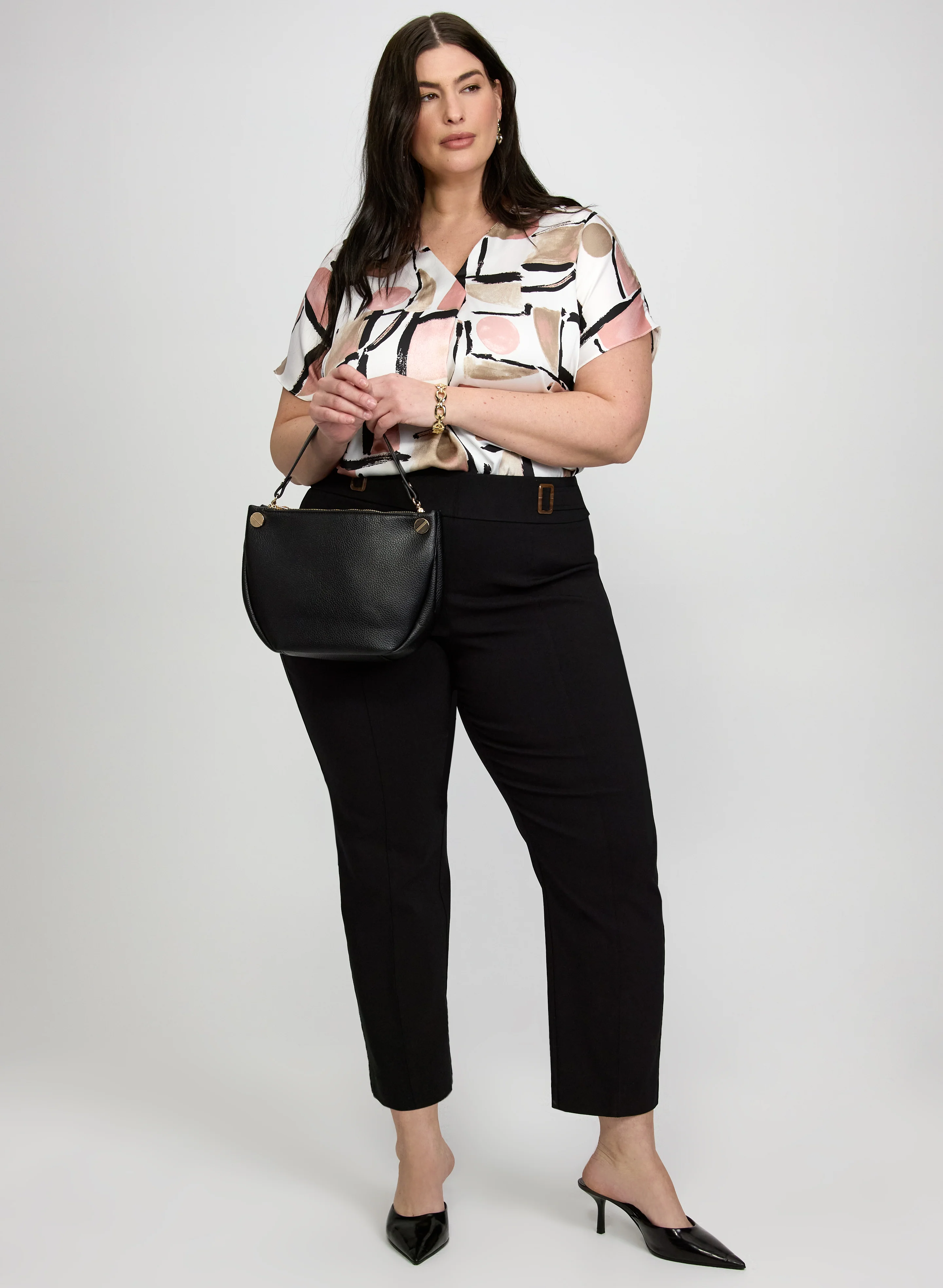 Joseph Ribkoff - Abstract Geometric Blouse - Image 3