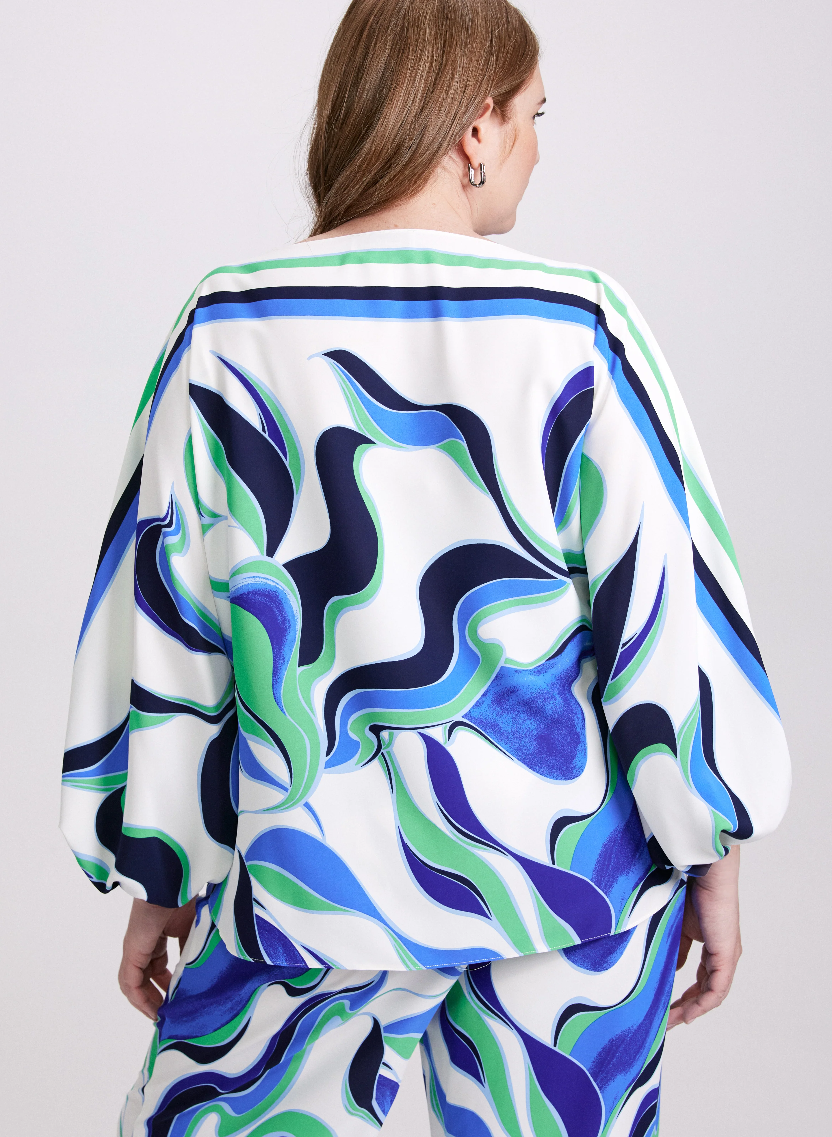 Joseph Ribkoff - Abstract Print Blouse - Image 4