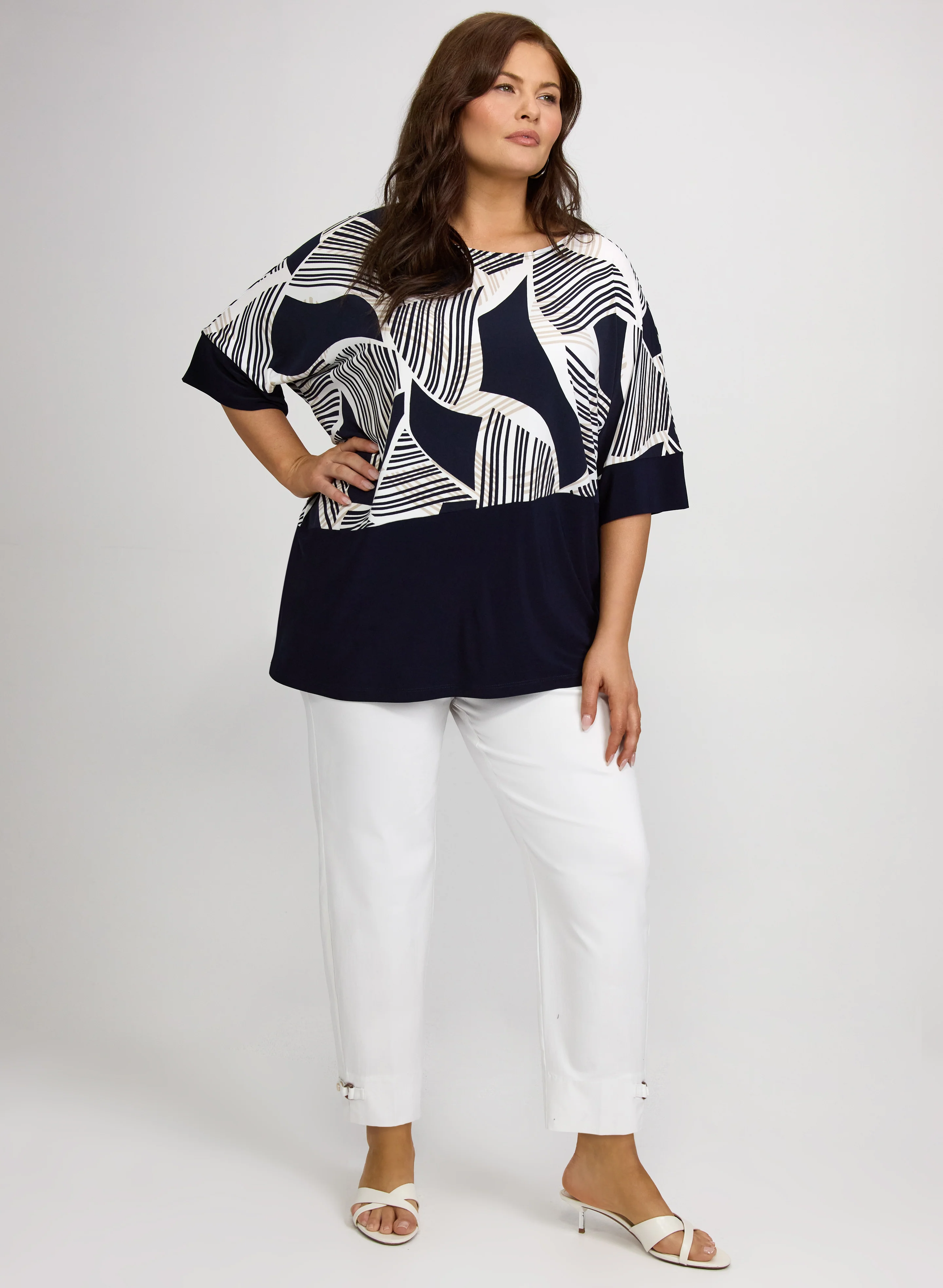 Joseph Ribkoff - Abstract Print Top - Image 3