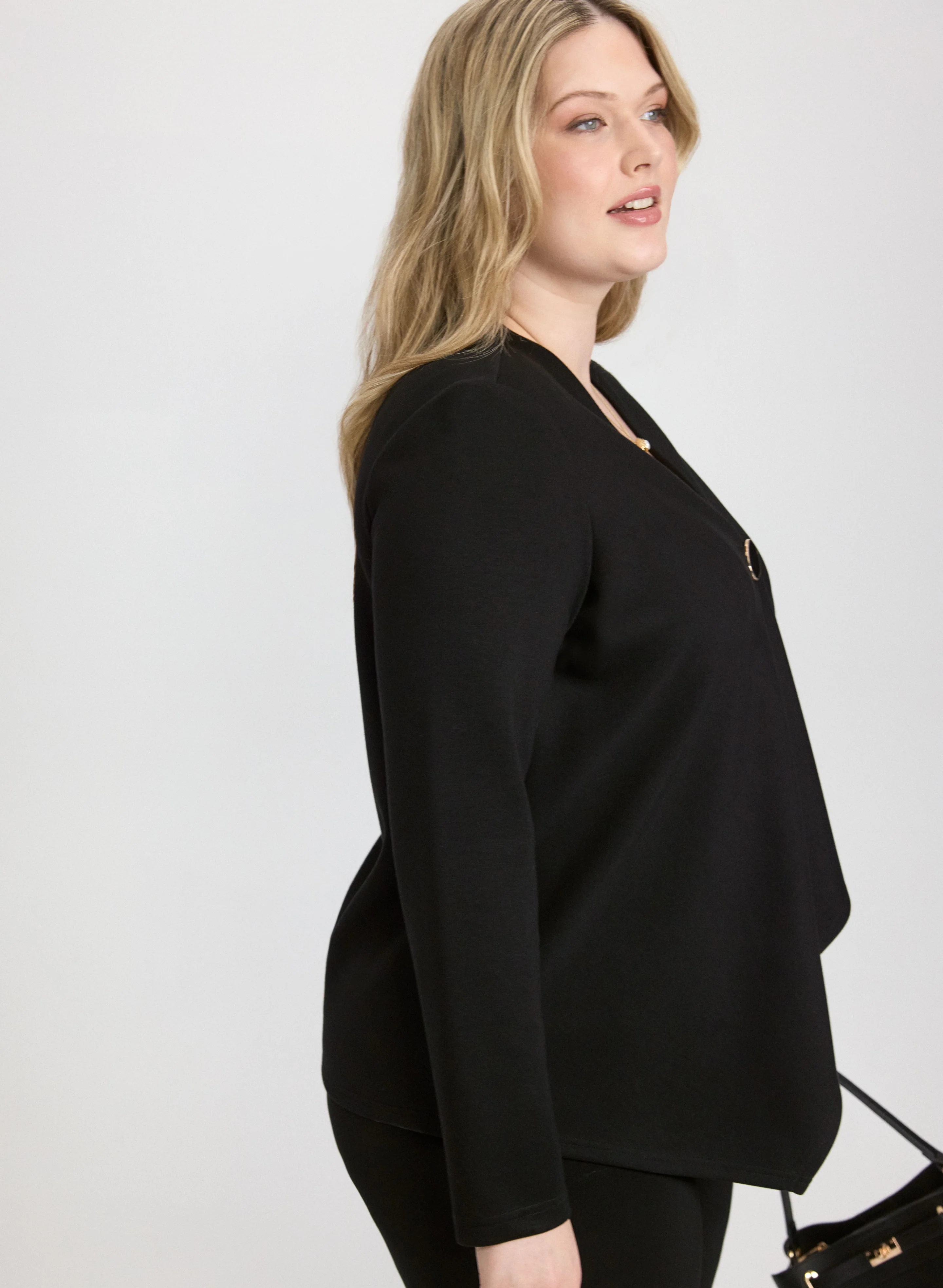 Joseph Ribkoff - Asymmetric Swing Jacket - Image 2