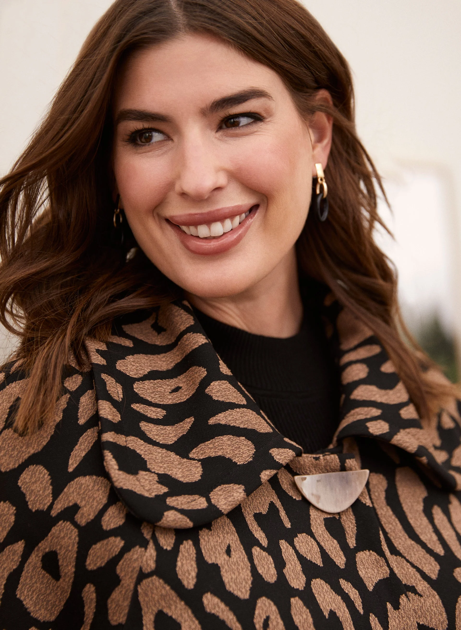 Joseph Ribkoff - Printed Bell Sleeve Jacket - Image 2