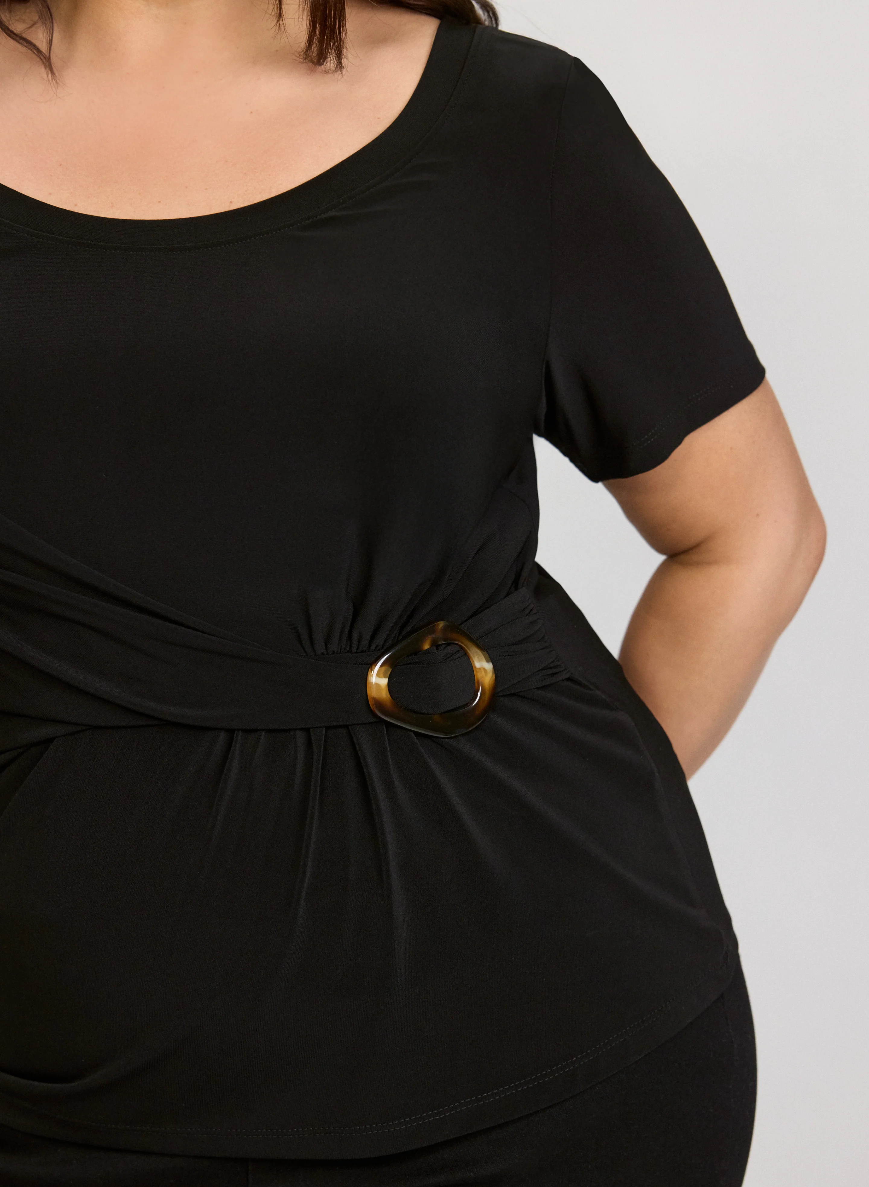 Joseph Ribkoff - Buckle Detail Top - Image 5